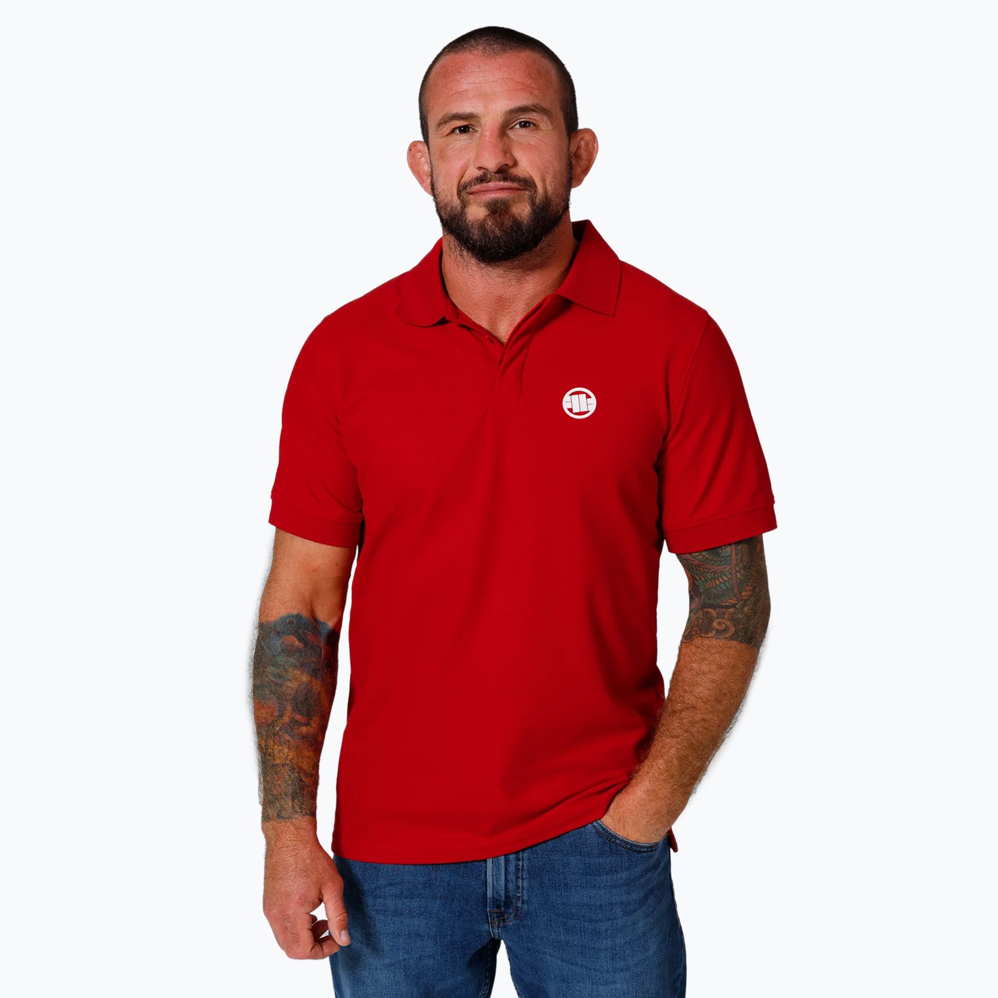 Koszulka polo męska Pitbull Rockey Polo red 