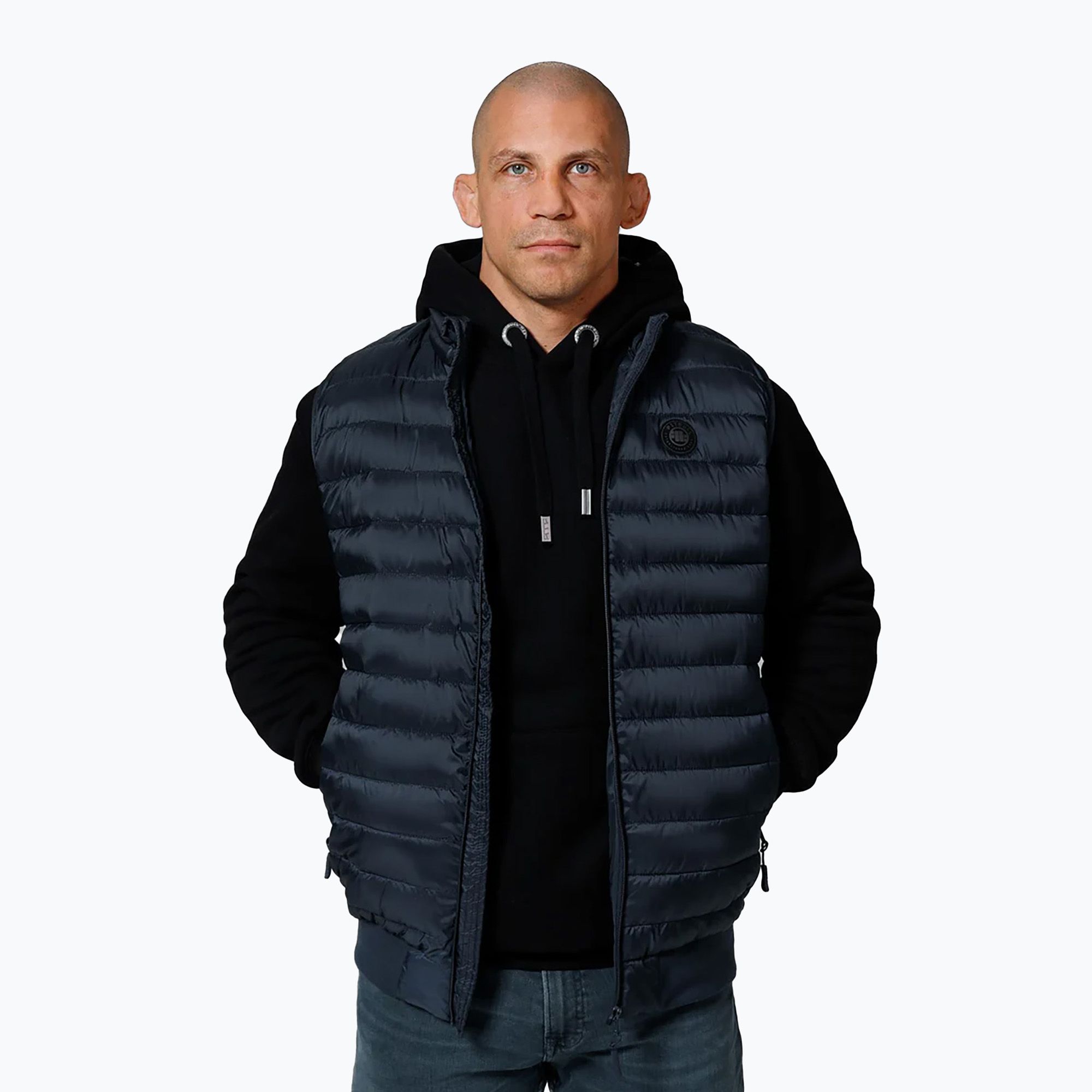 Bezrękawnik męski Pitbull Lancaster Quilted dark navy 