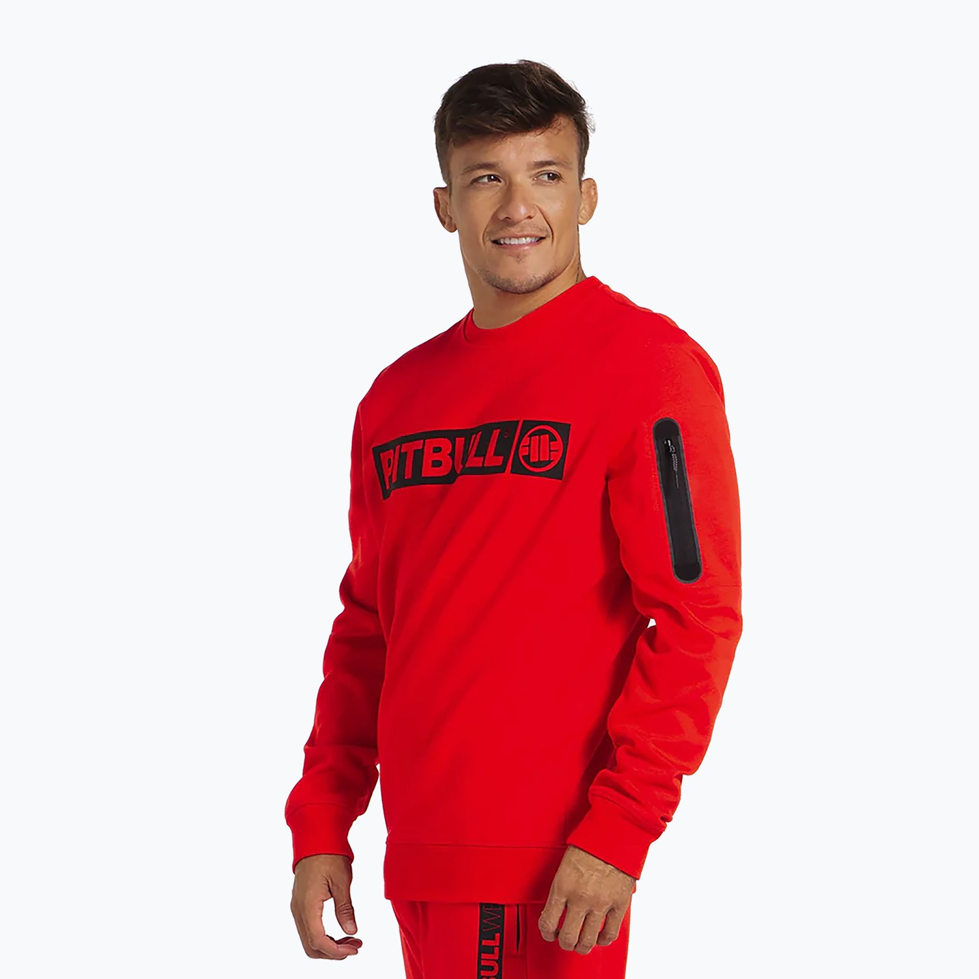 Bluza męska Pitbull Beyer Crewneck flame red 
