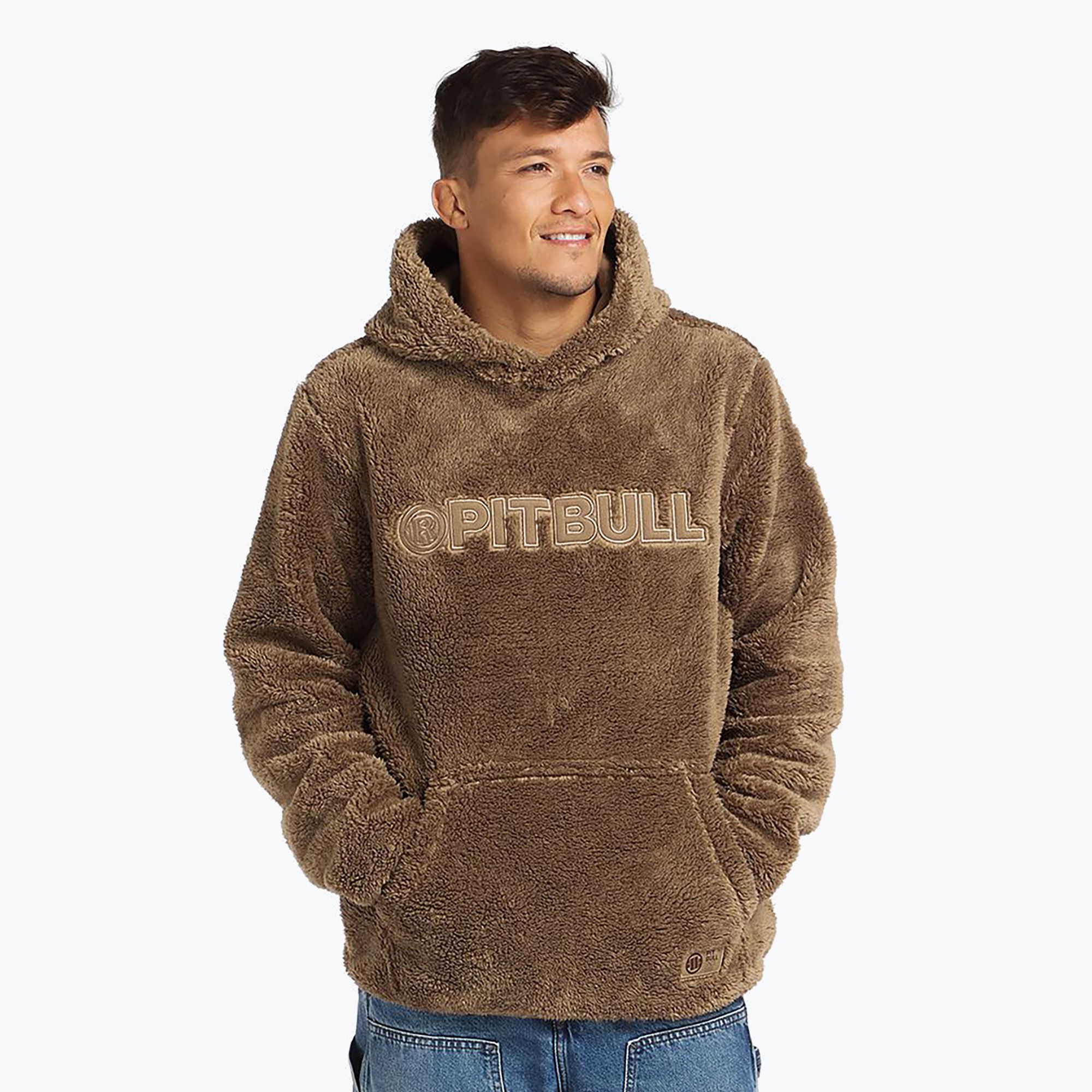 Bluza męska Pitbull Aragon Hooded coyote brown 