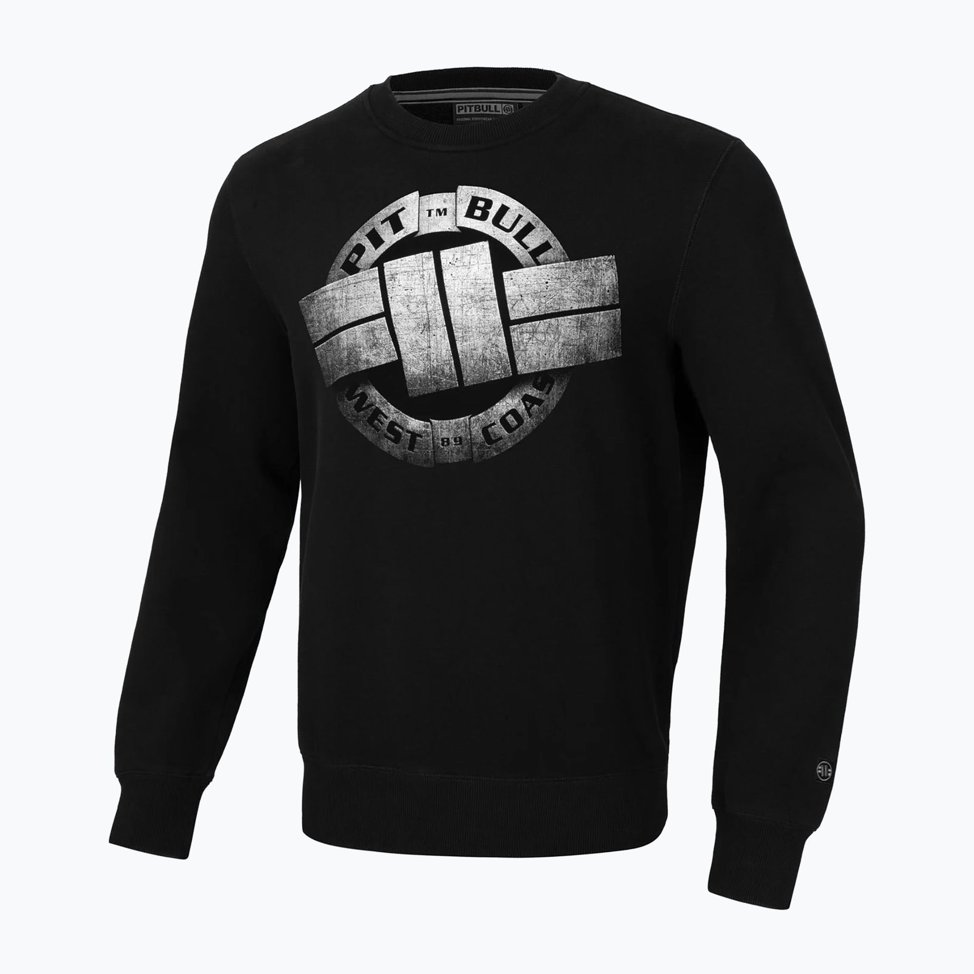 Bluza męska Pitbull Crewneck Steel Logo X black 