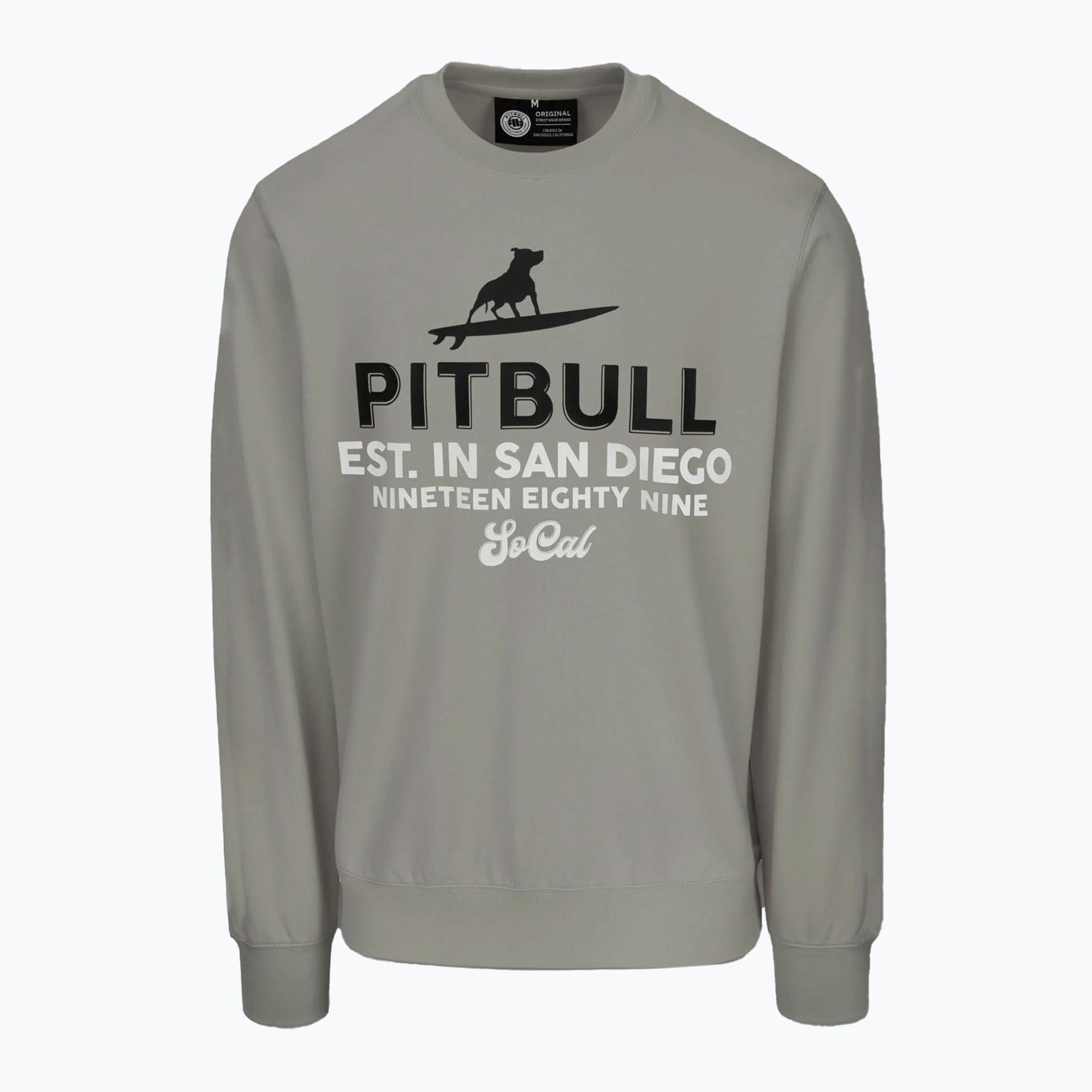 Bluza męska Pitbull Surfing Dog Crewneck Sweatshirt dusty salvia 