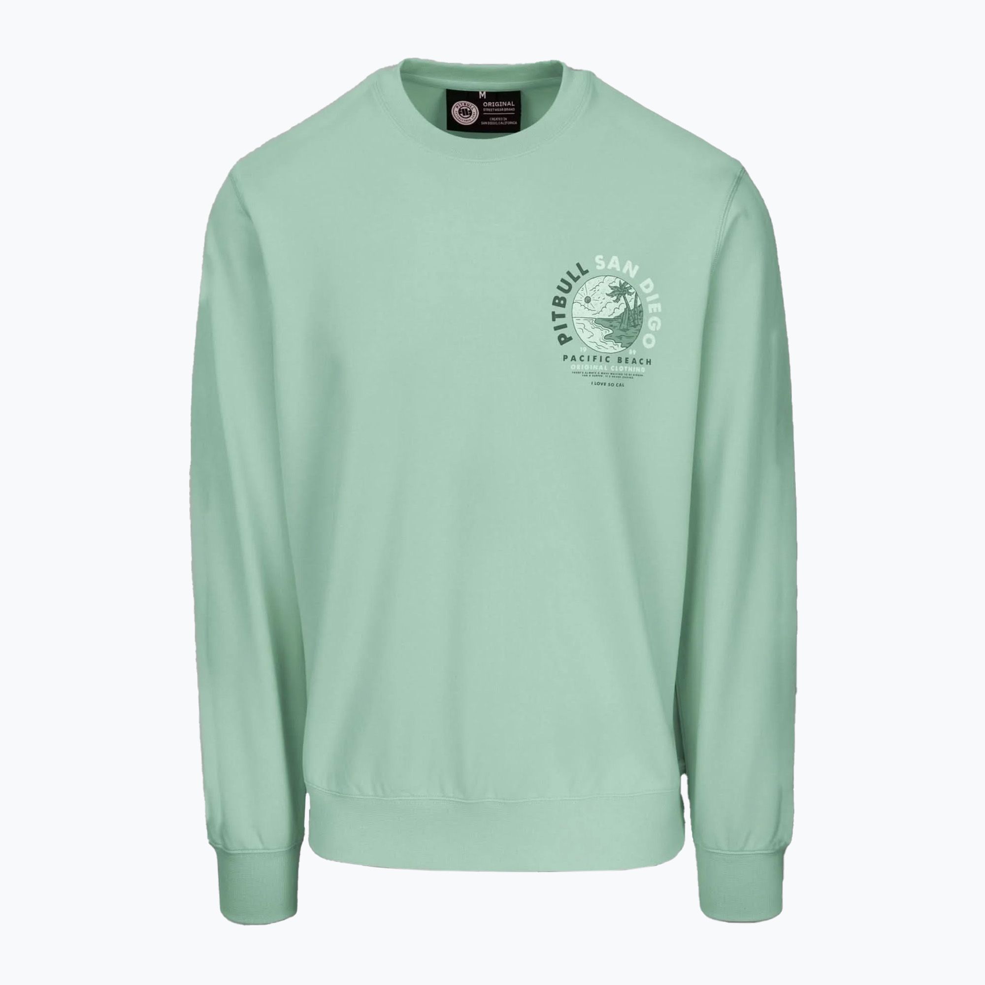 Bluza męska Pitbull Planet Surf Crewneck Sweatshirt light mint 