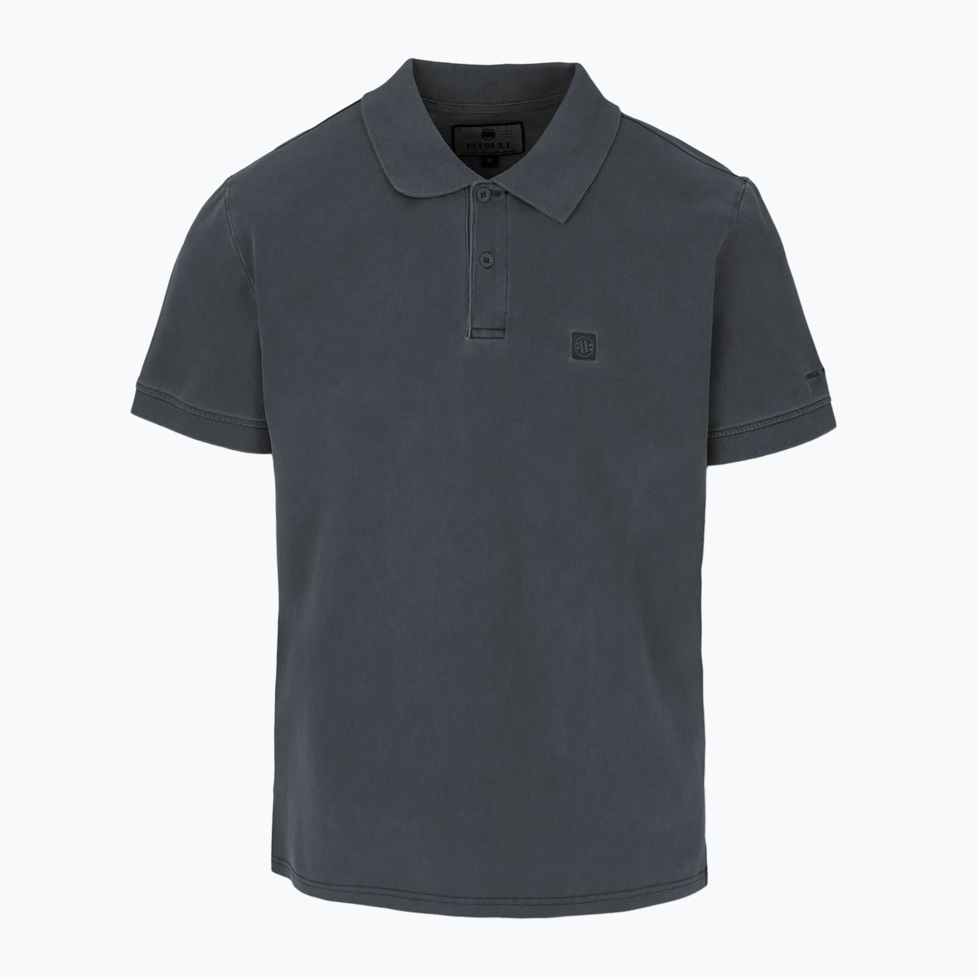 Koszulka polo męska Pitbull Washed Polo dark graphite 