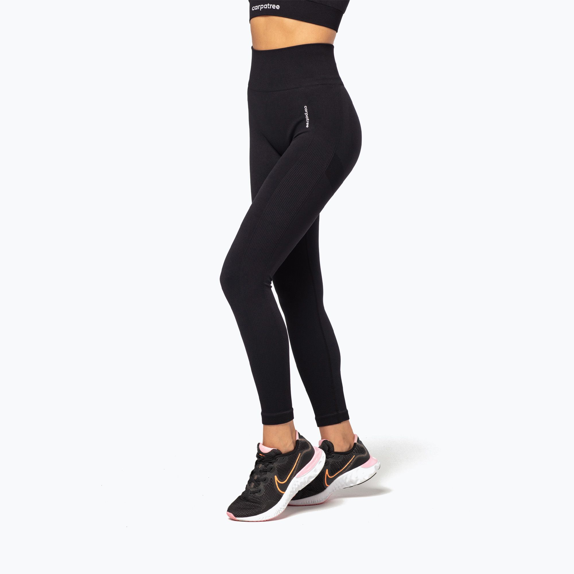 Legginsy treningowe damskie Carpatree Allure Seamless black 
