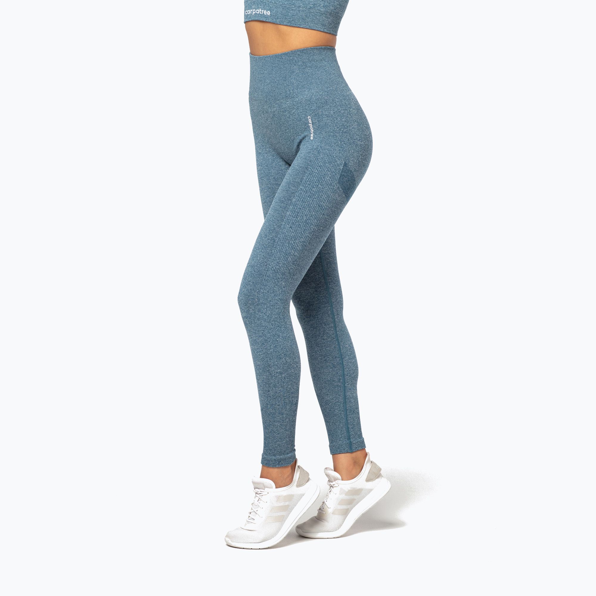 Legginsy treningowe damskie Carpatree Allure Seamless mallard blue 