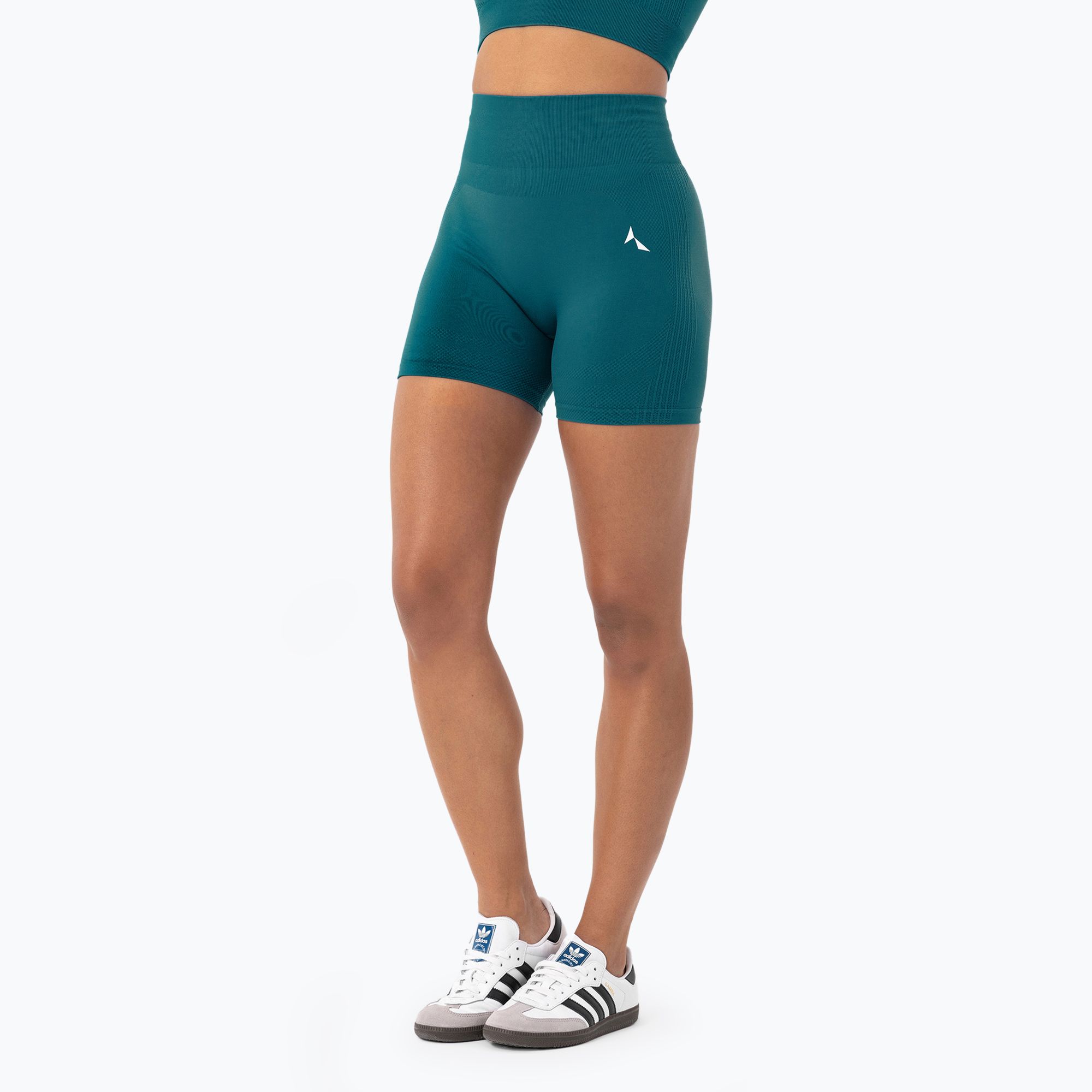 Spodenki treningowe damskie Carpatree Blaze Seamless deep ocean blue 