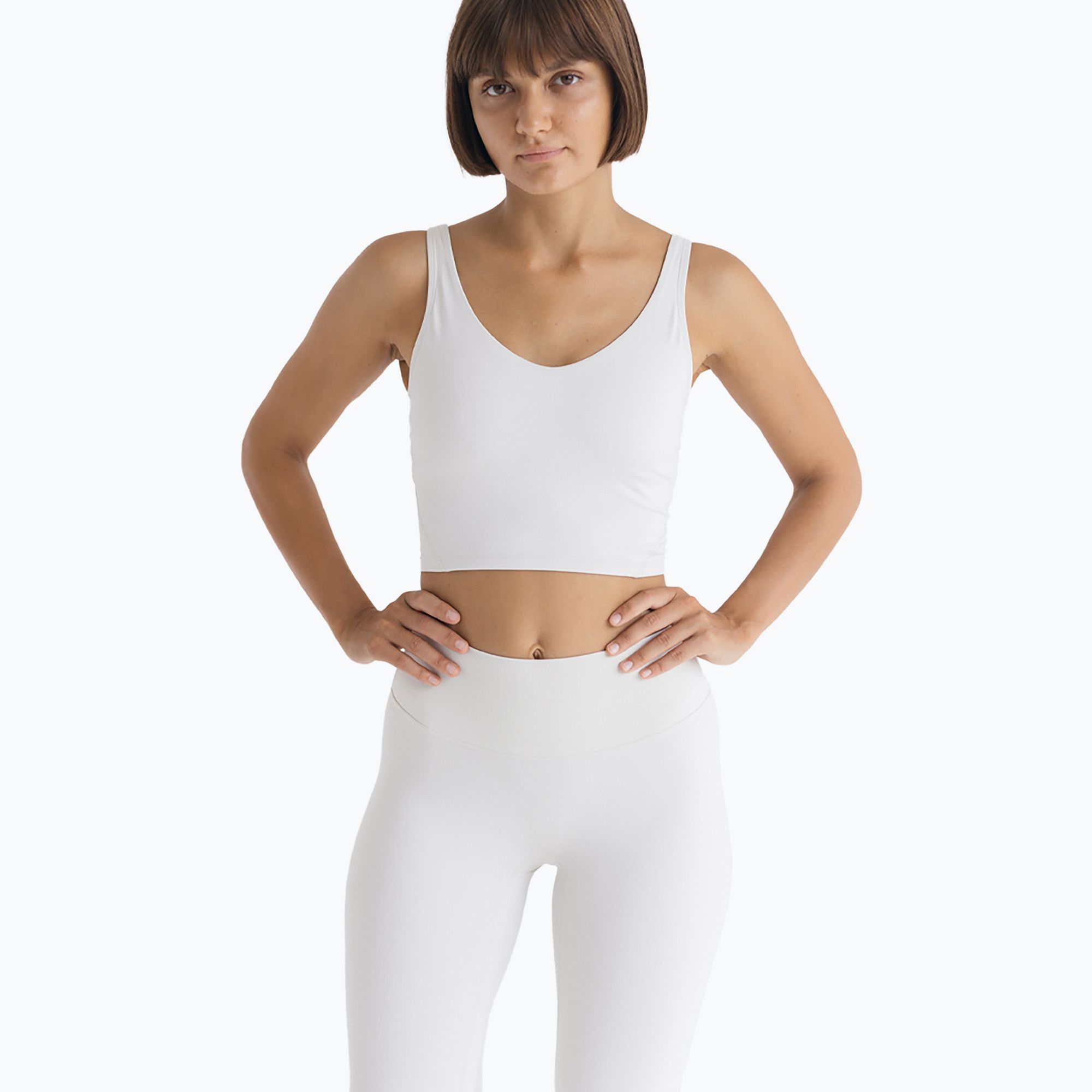 Top do jogi damski JOYINME Grace creamy white 