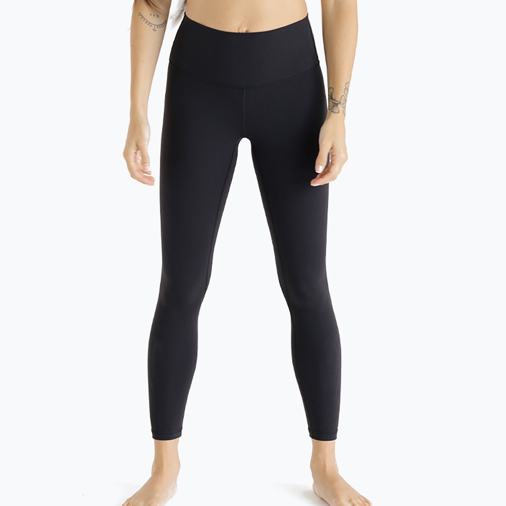 Legginsy do jogi damskie JOYINME Unity Ribbed 7/8 black 