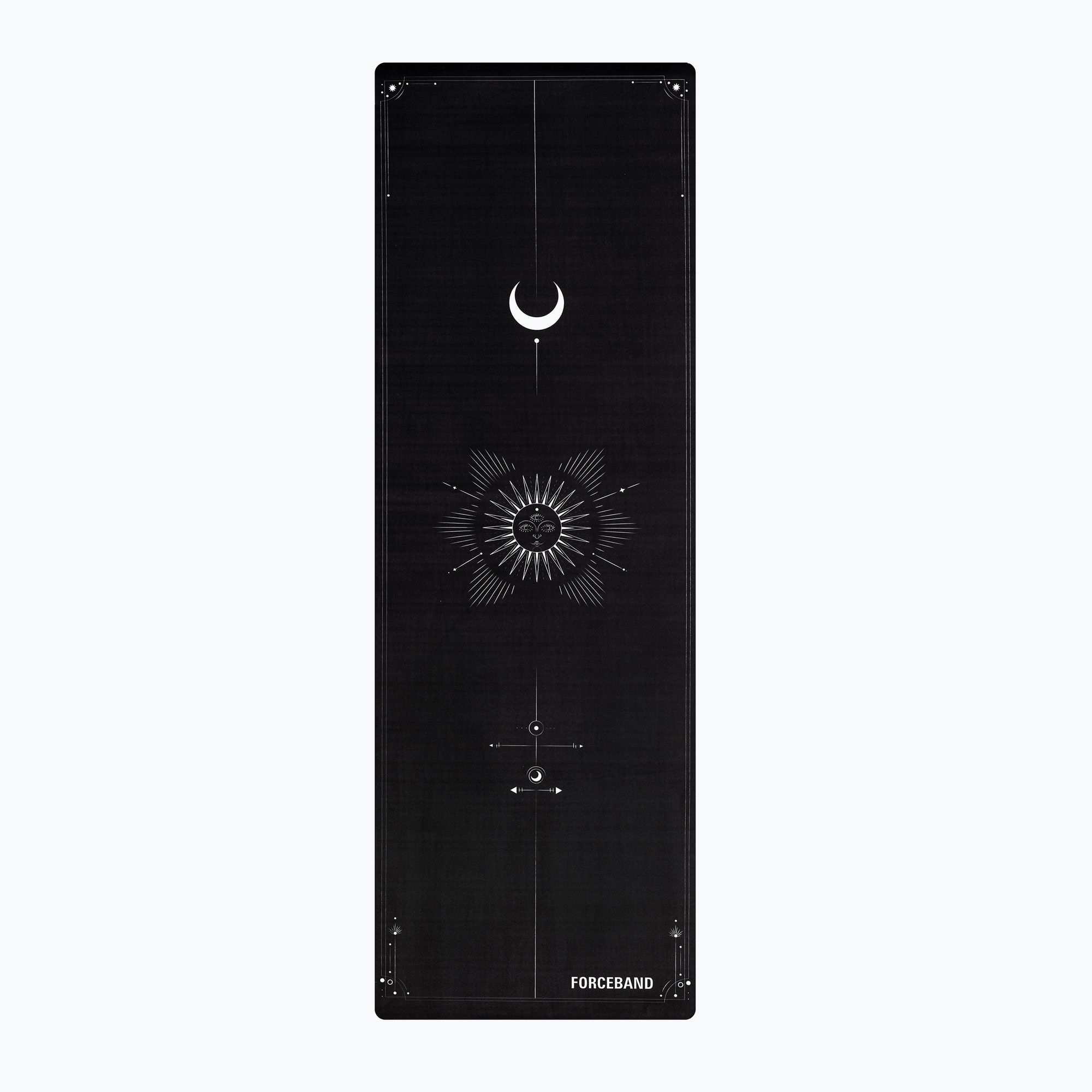 Mata do jogi/fitness FORCEBAND Moon 4 mm black 