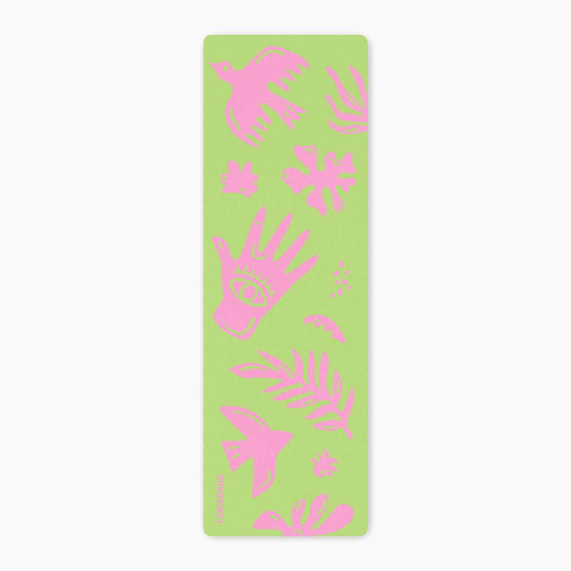 Mata do jogi/fitness FORCEBAND Energy Pistachio 4 mm pistachio/pink 