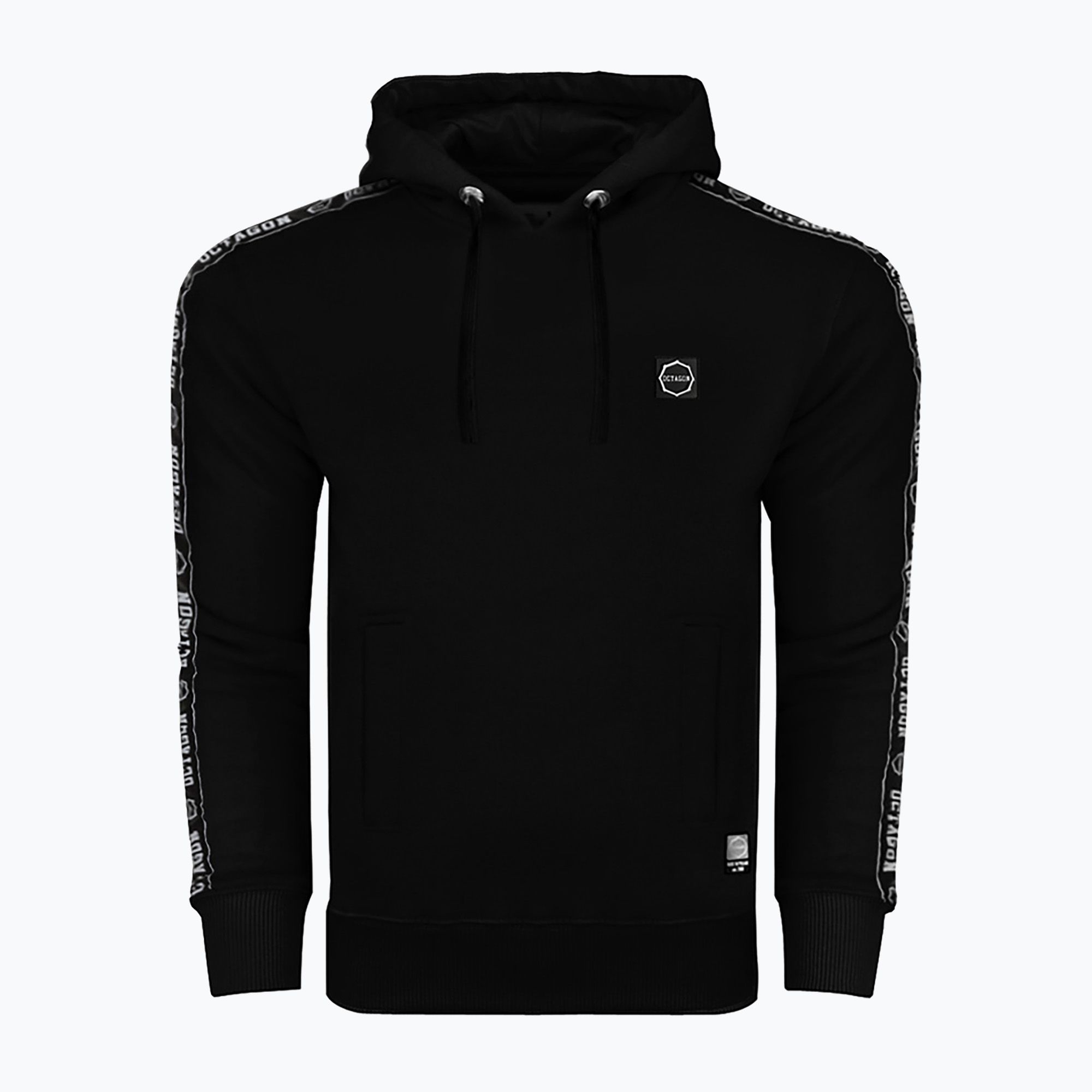 Bluza męska z kapturem Octagon Stripe black 