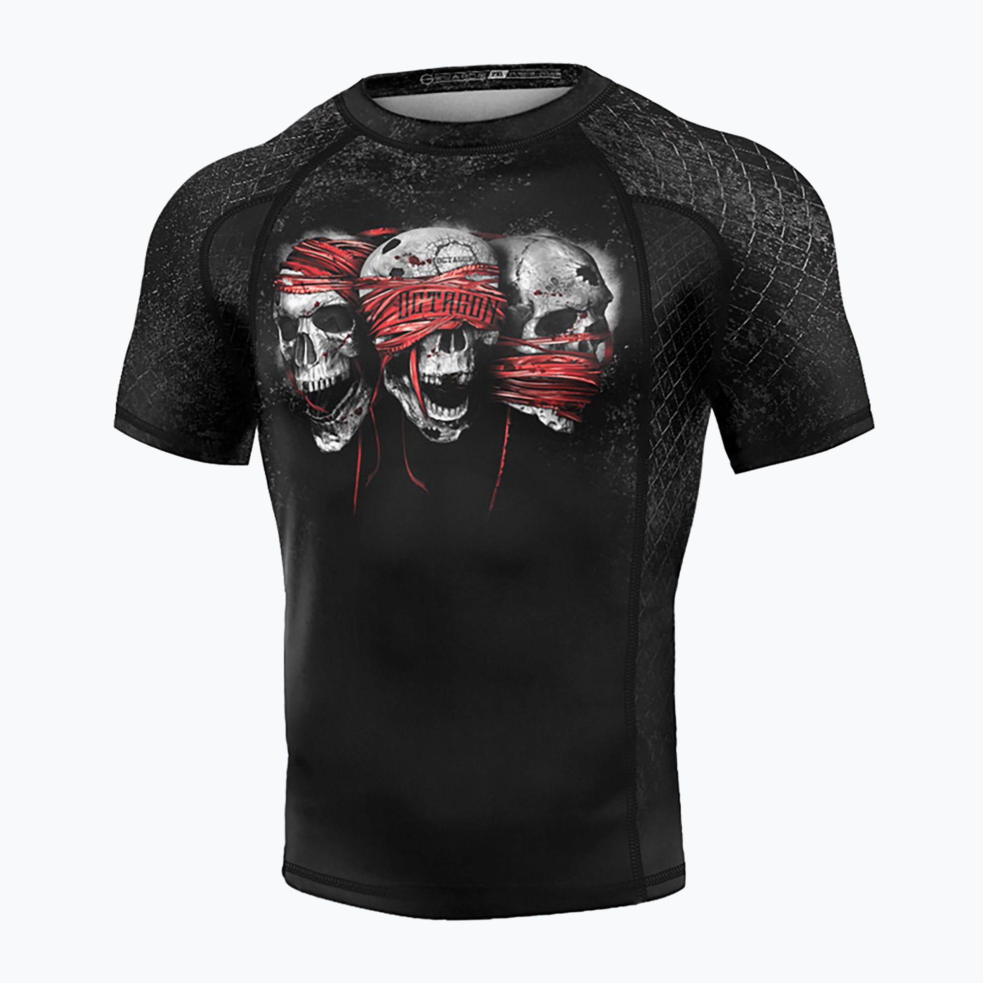 Rashguard męski Octagon Premium The Rules black/multicolor 