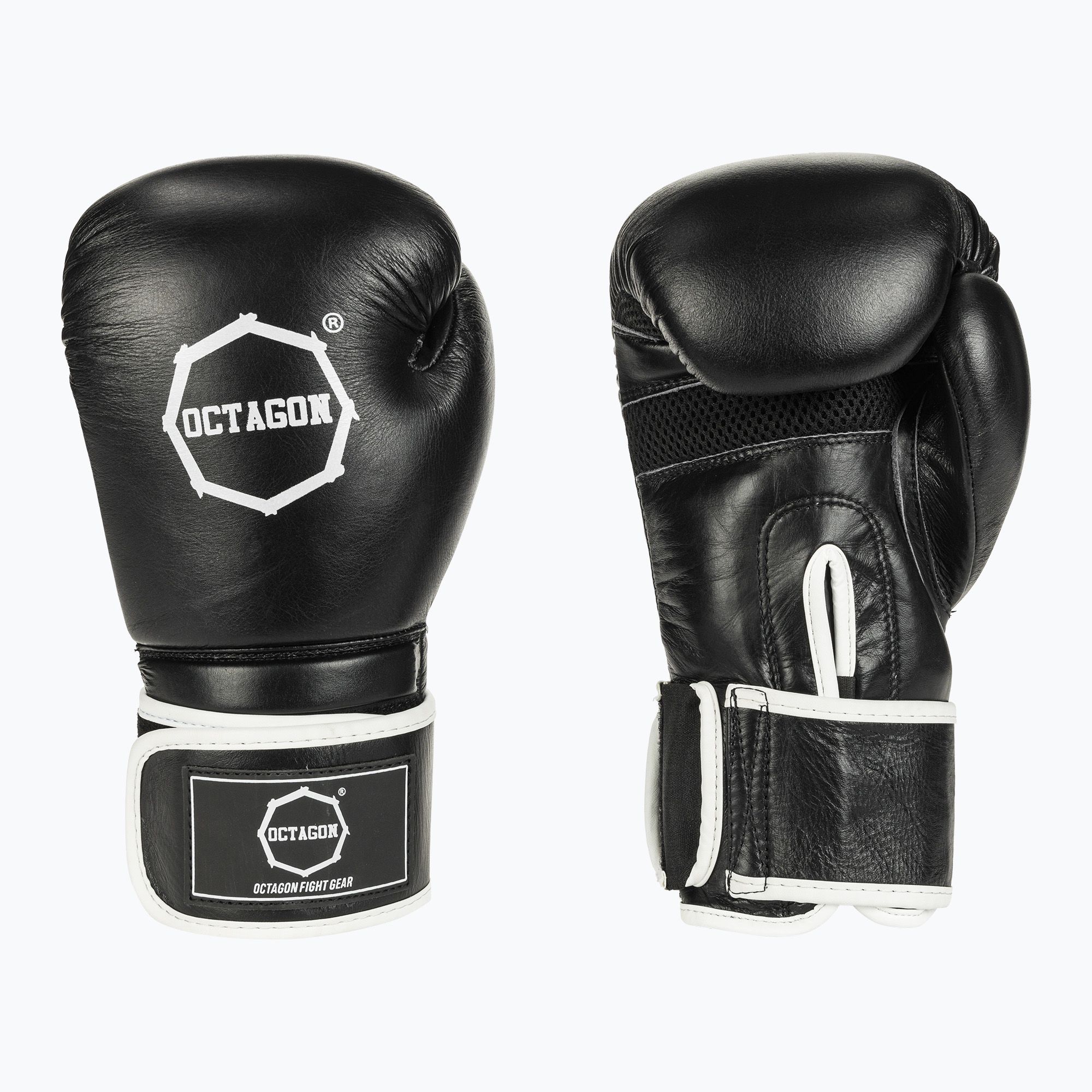 Rękawice bokserskie Octagon Agat black/white 