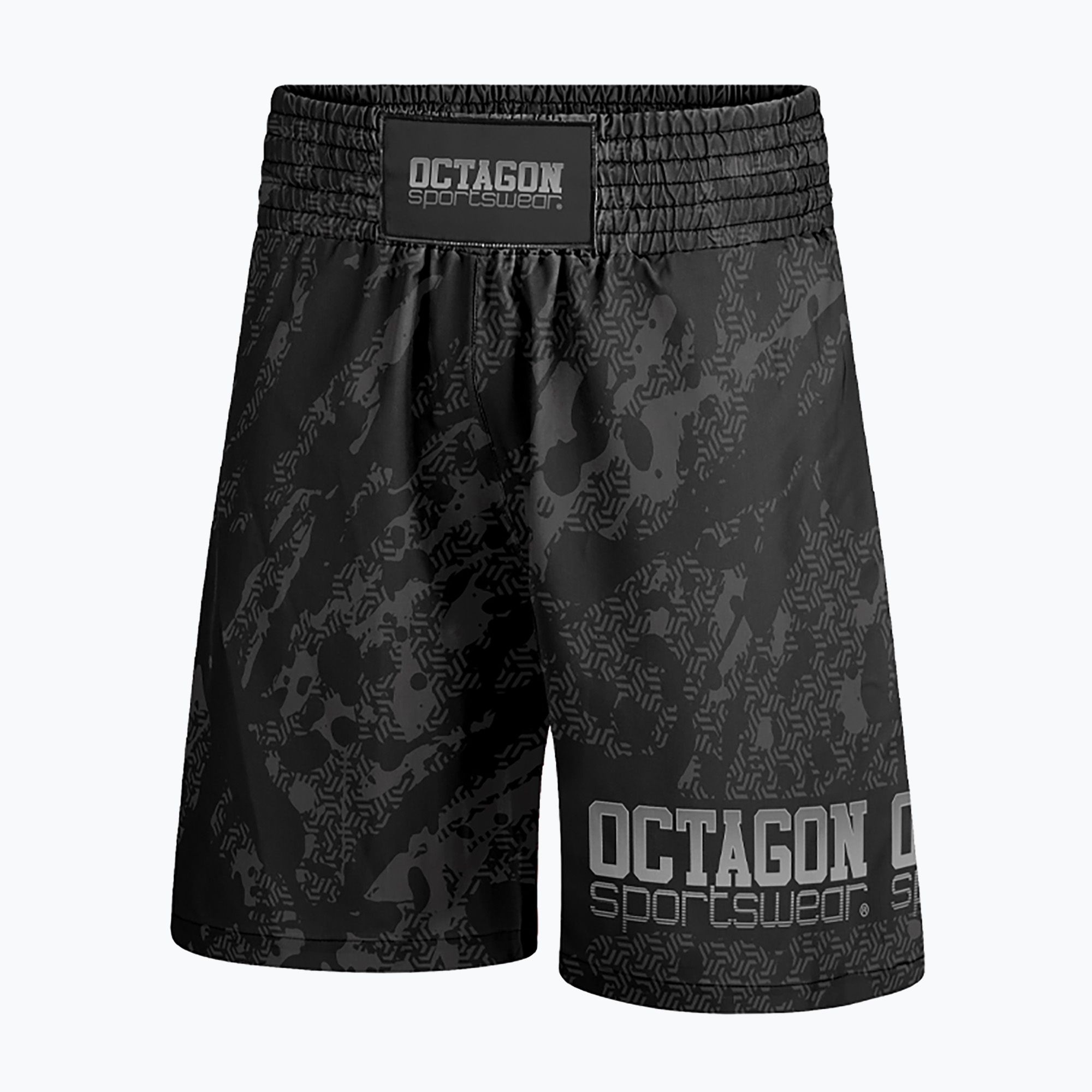 Spodenki bokserskie męskie Octagon Geo Grunge black 