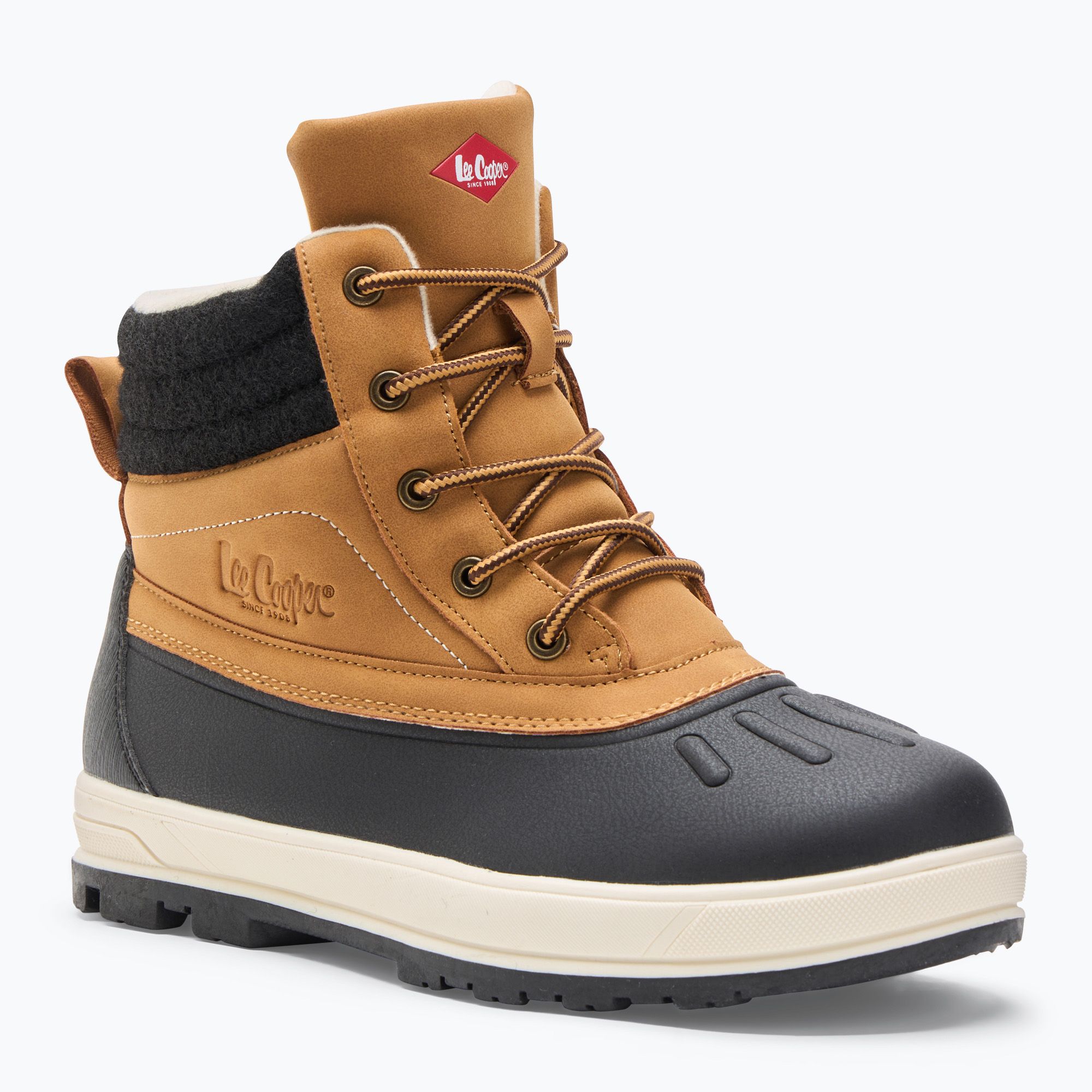 Śniegowce Lee Cooper LCJ-24-01-2966L camel/black 