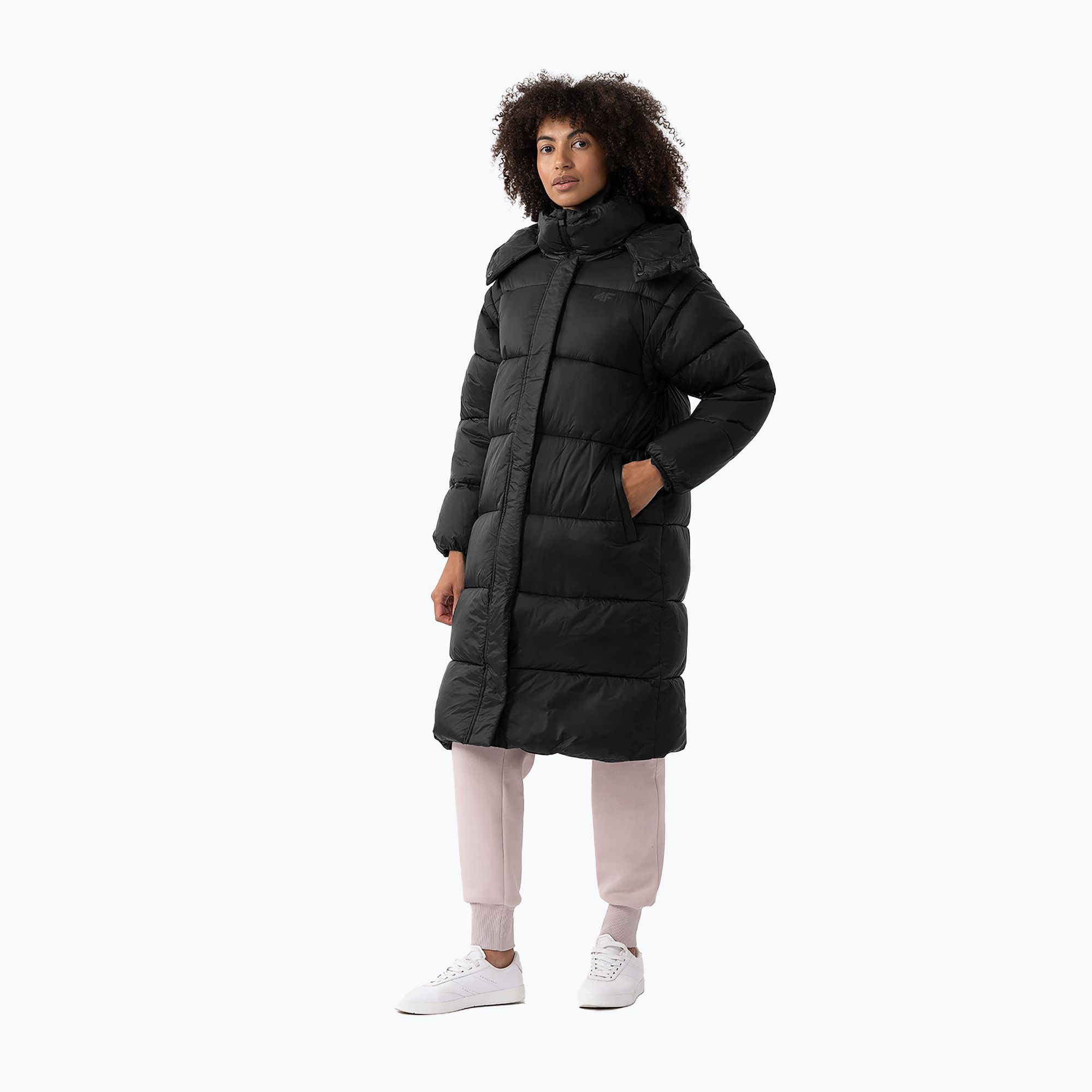 Płaszcz puchowy damski 4F F238 deep black 