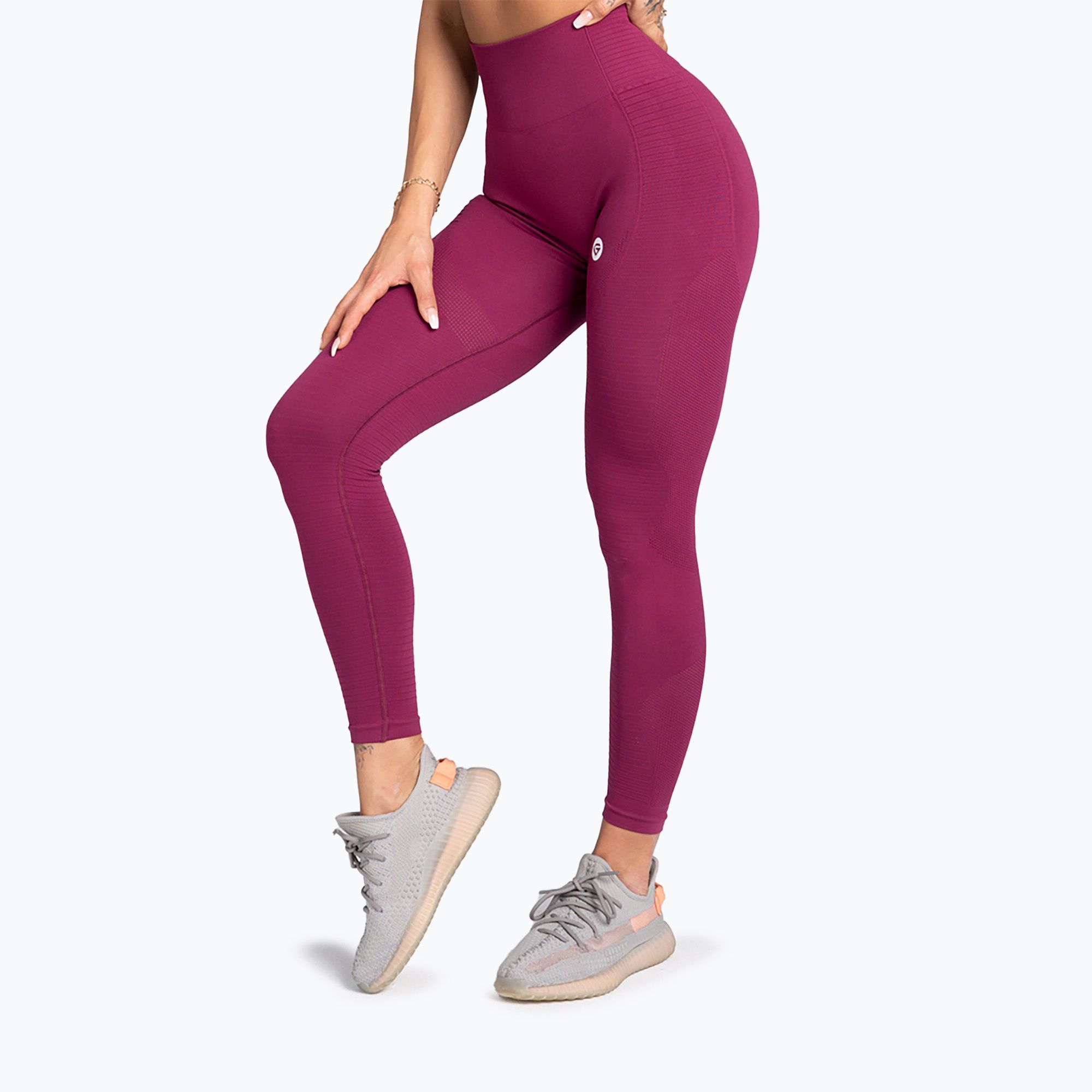 Leginsy treningowe damskie Gym Glamour Jelly Berry pink 