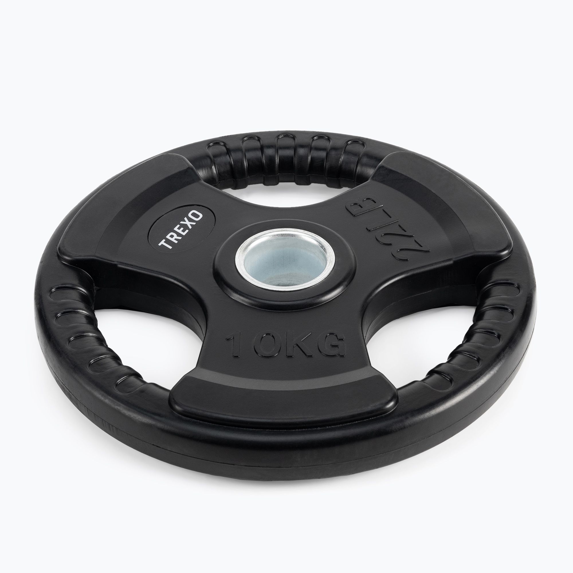 Obciążenie żeliwne ogumowane TREXO RW10 10 kg czarne 