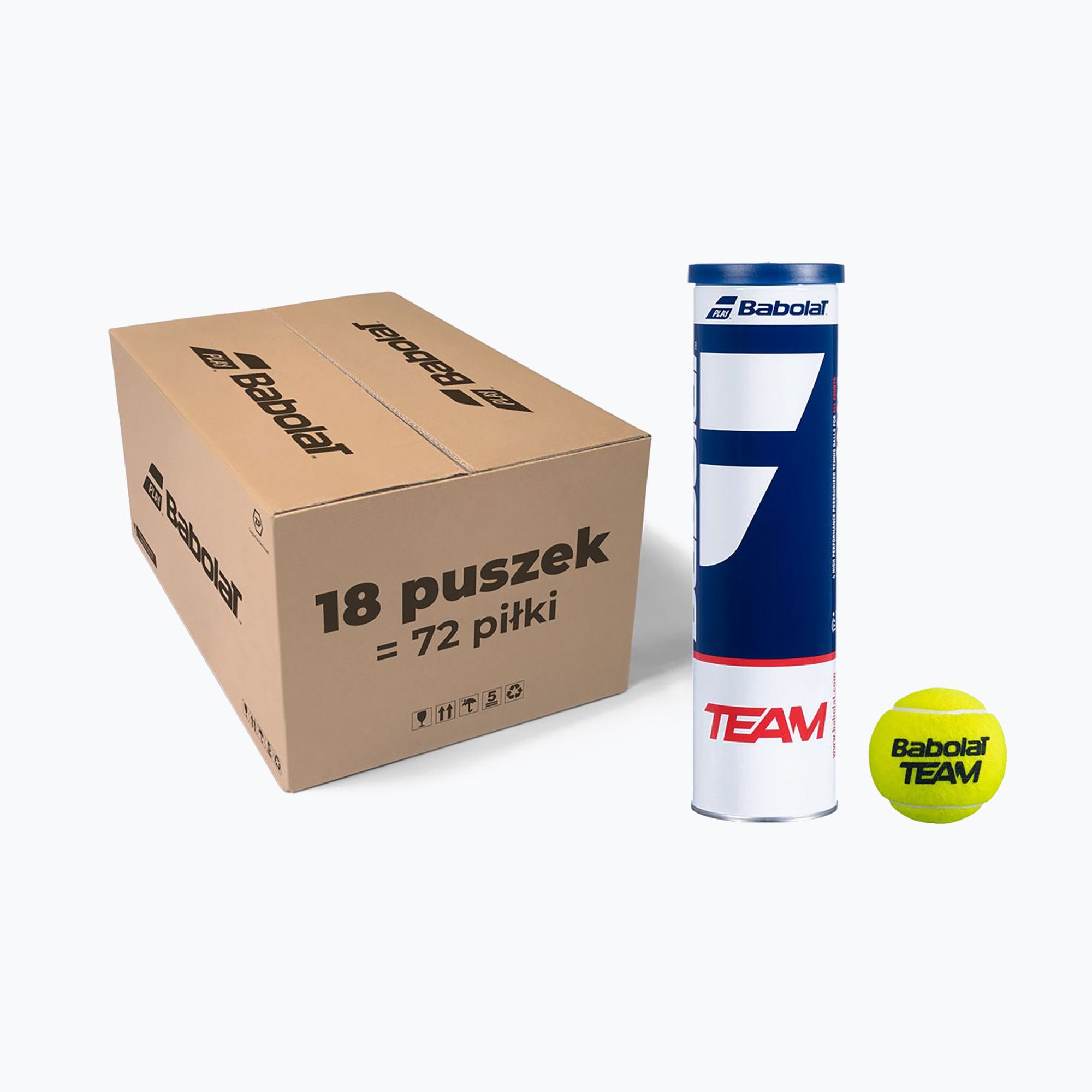 Piłki tenisowe Babolat Team 72 szt. yellow 