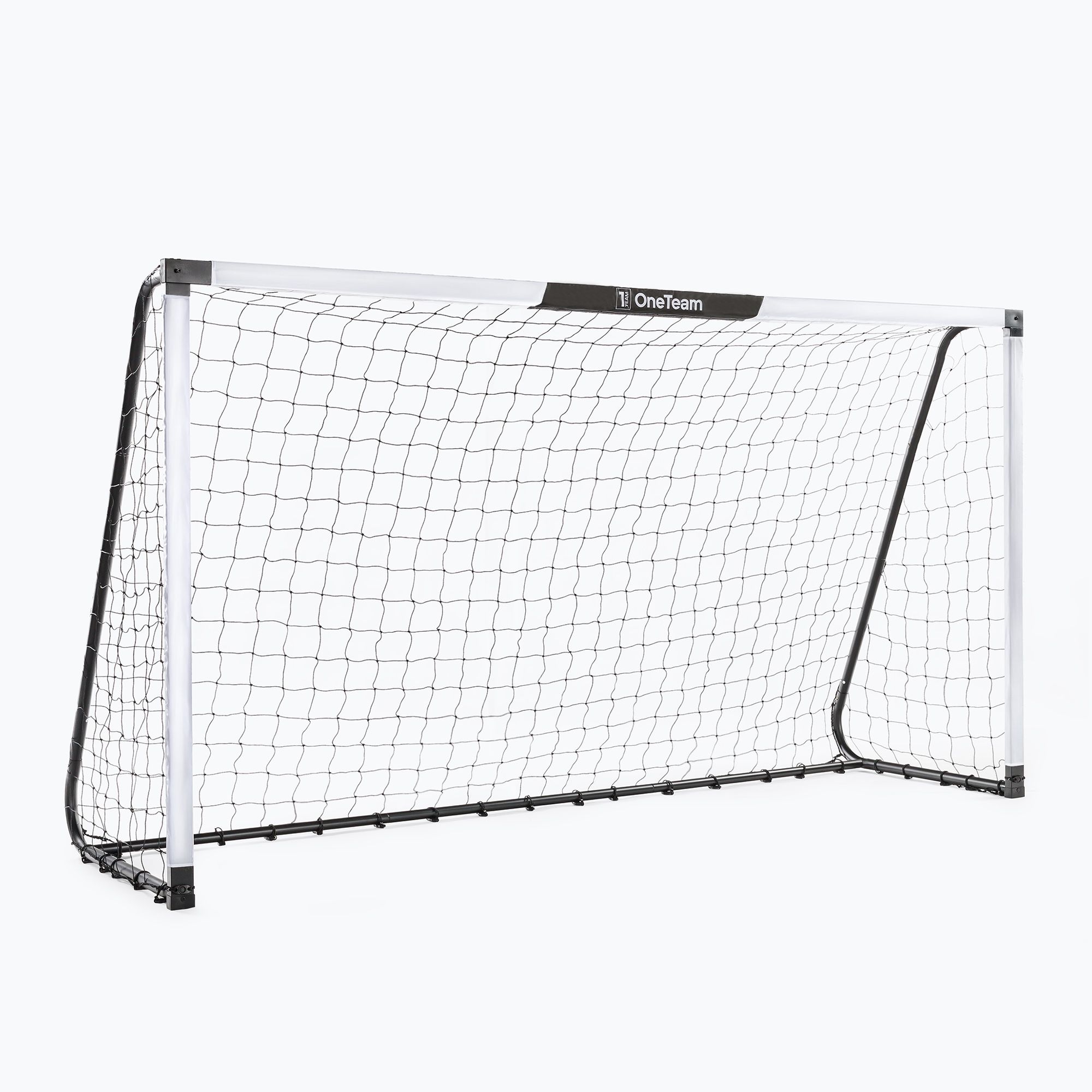 Bramka do piłki nożnej OneTeam One OT-SG3016 300 x 160 cm stal ocynkowana biały/czarny 