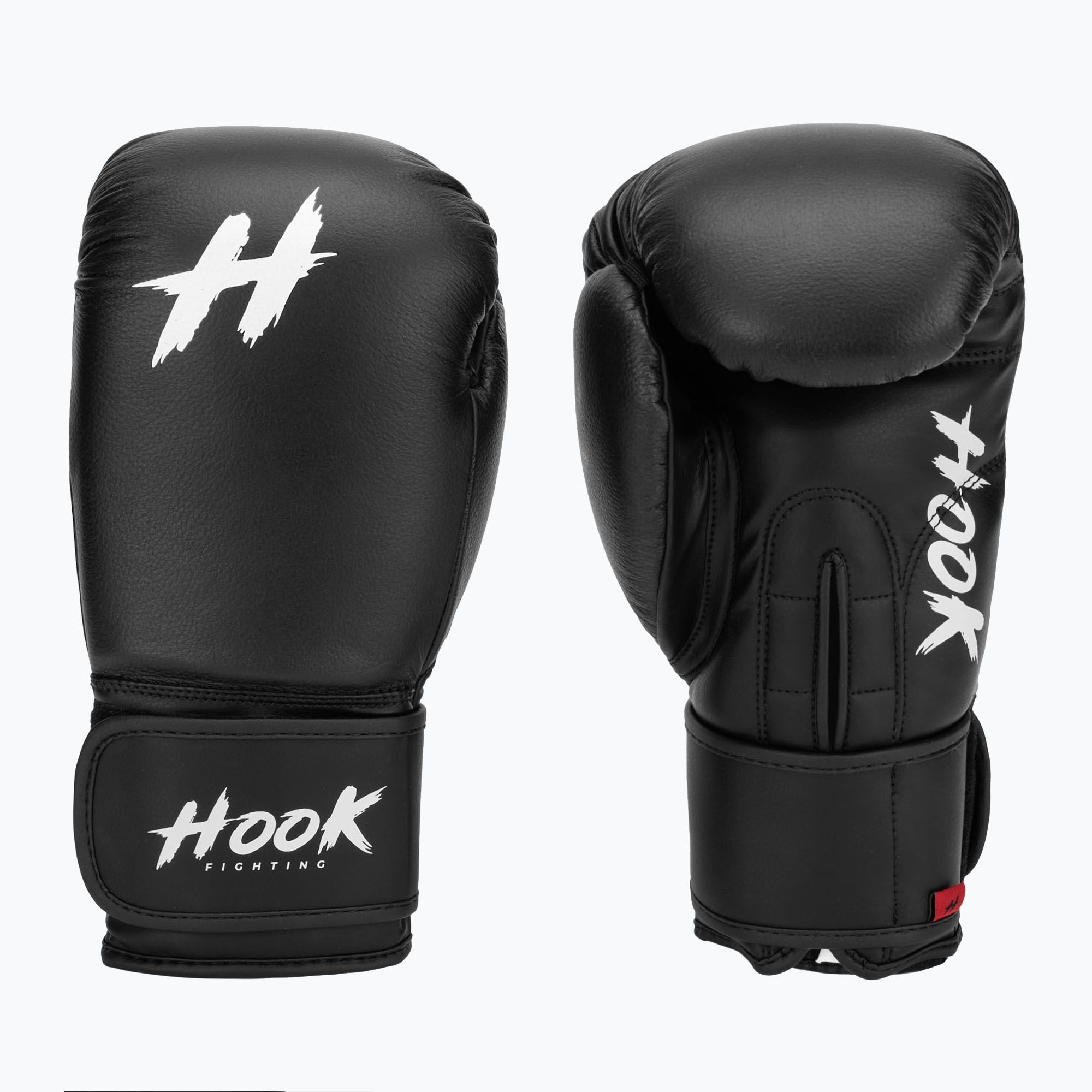 Rękawice bokserskie HOOK FIGHTING Ready to Fight skórzane czarny 