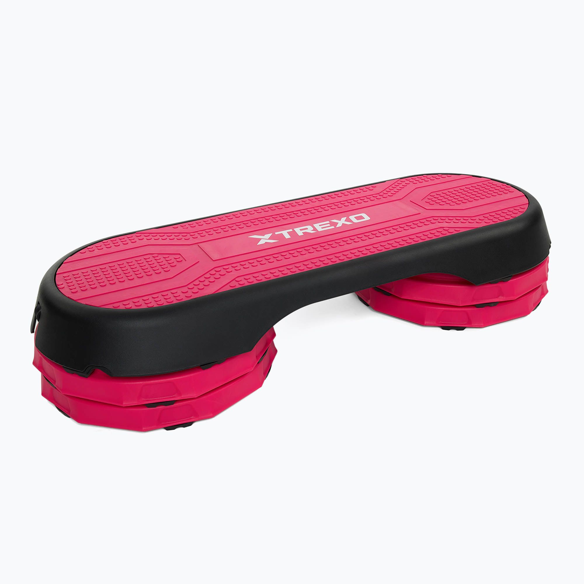 Step do aerobiku z ekspanderem TREXO TXO-B4W006 różowy 