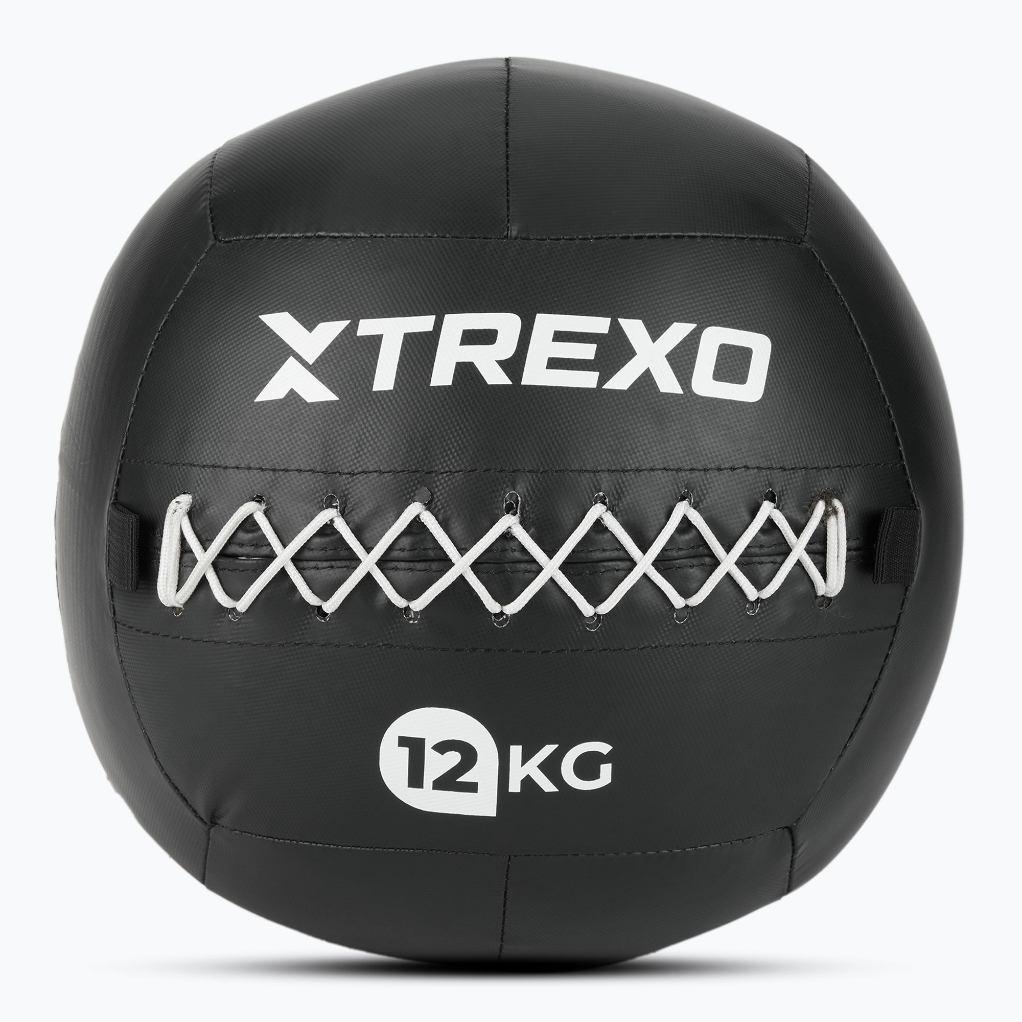 Piłka lekarska TREXO Wall Ball 12 kg czarny 