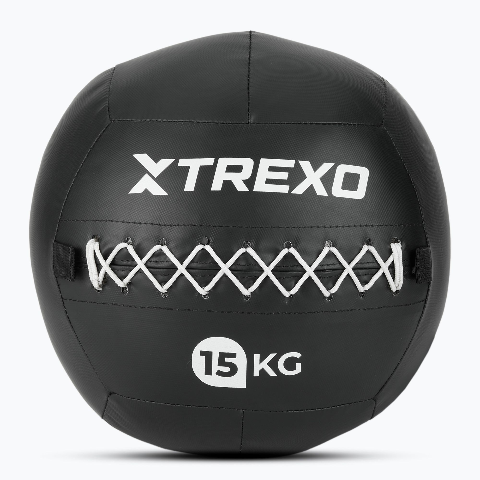Piłka lekarska TREXO Wall Ball 15 kg czarny 