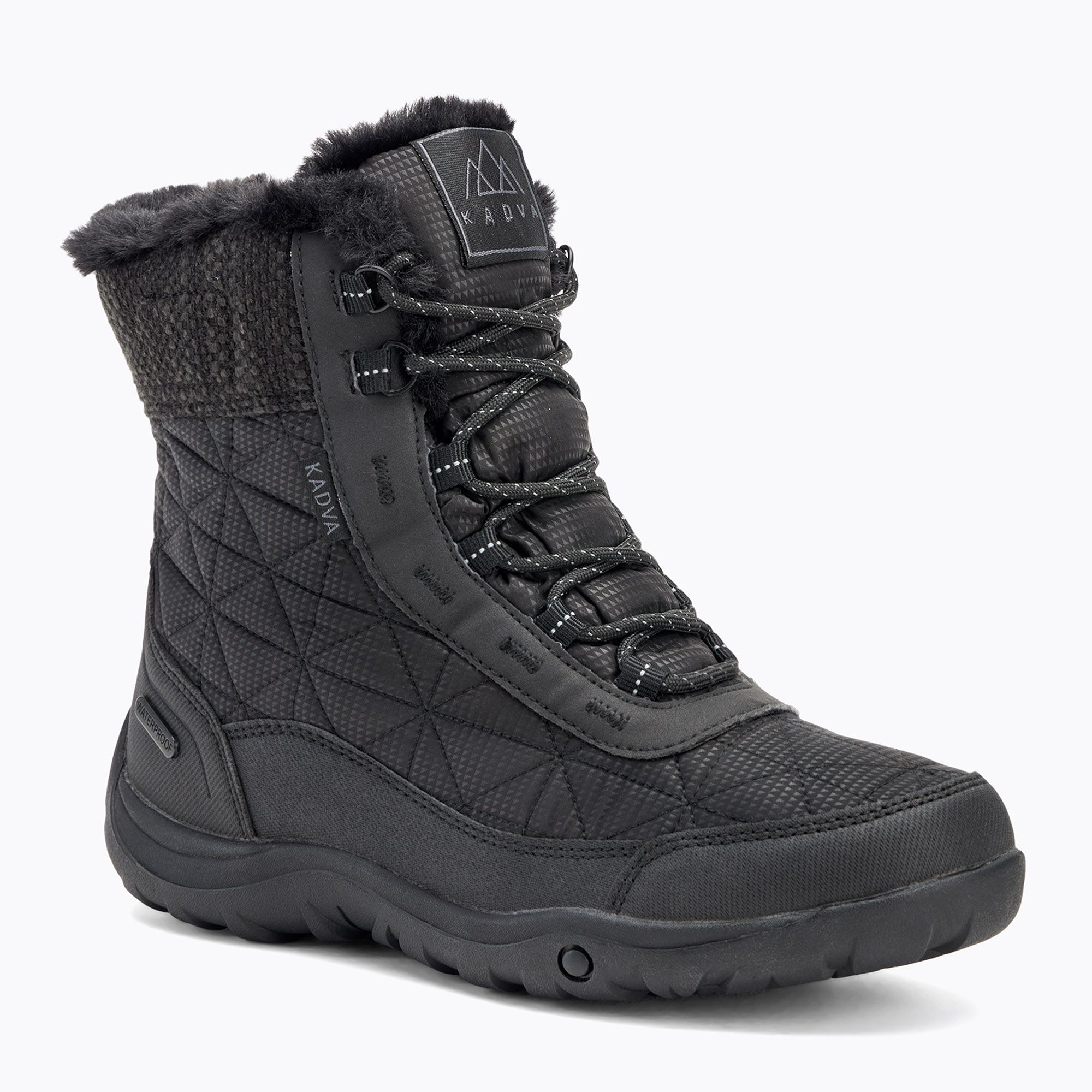 Śniegowce damskie KADVA Rava Mid WaterProof 3M Thinsulate czarny 