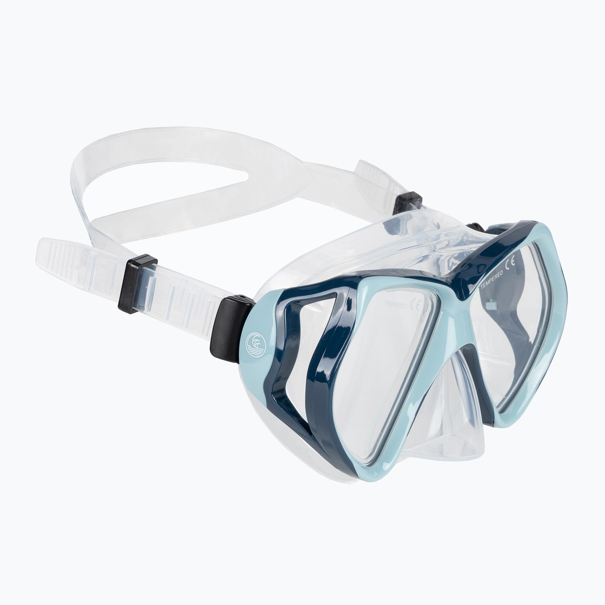 Maska do snorkelingu AQUASTIC Shoal niebieski 