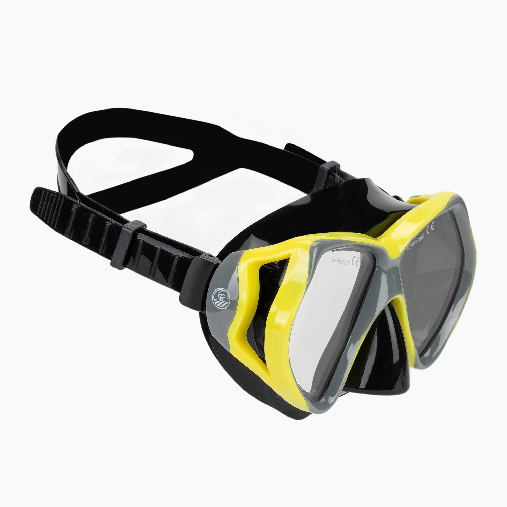 Maska do snorkelingu AQUASTIC Shoal szary 