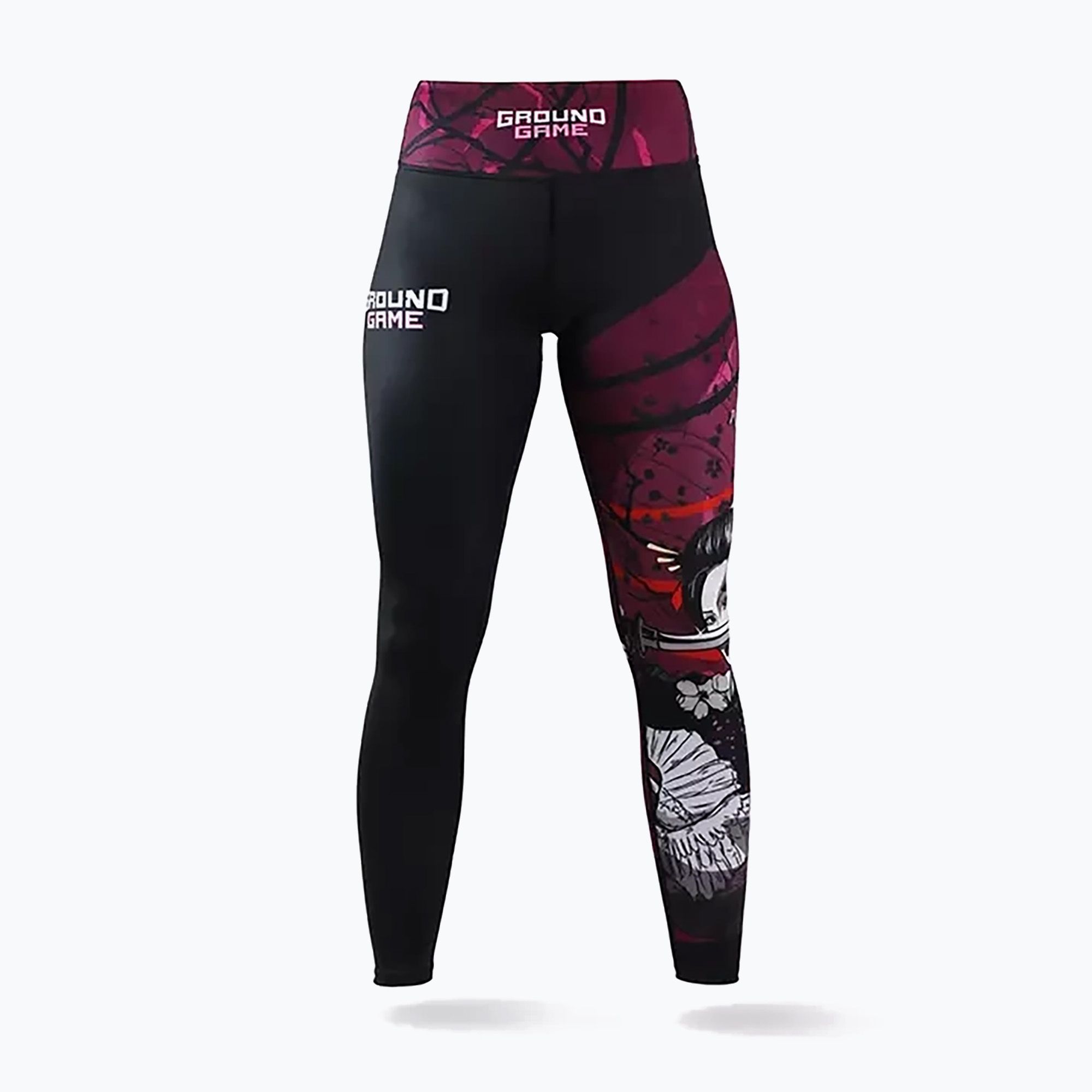 Legginsy treningowe damskie Ground Game Tsuru Warrior multicolor 