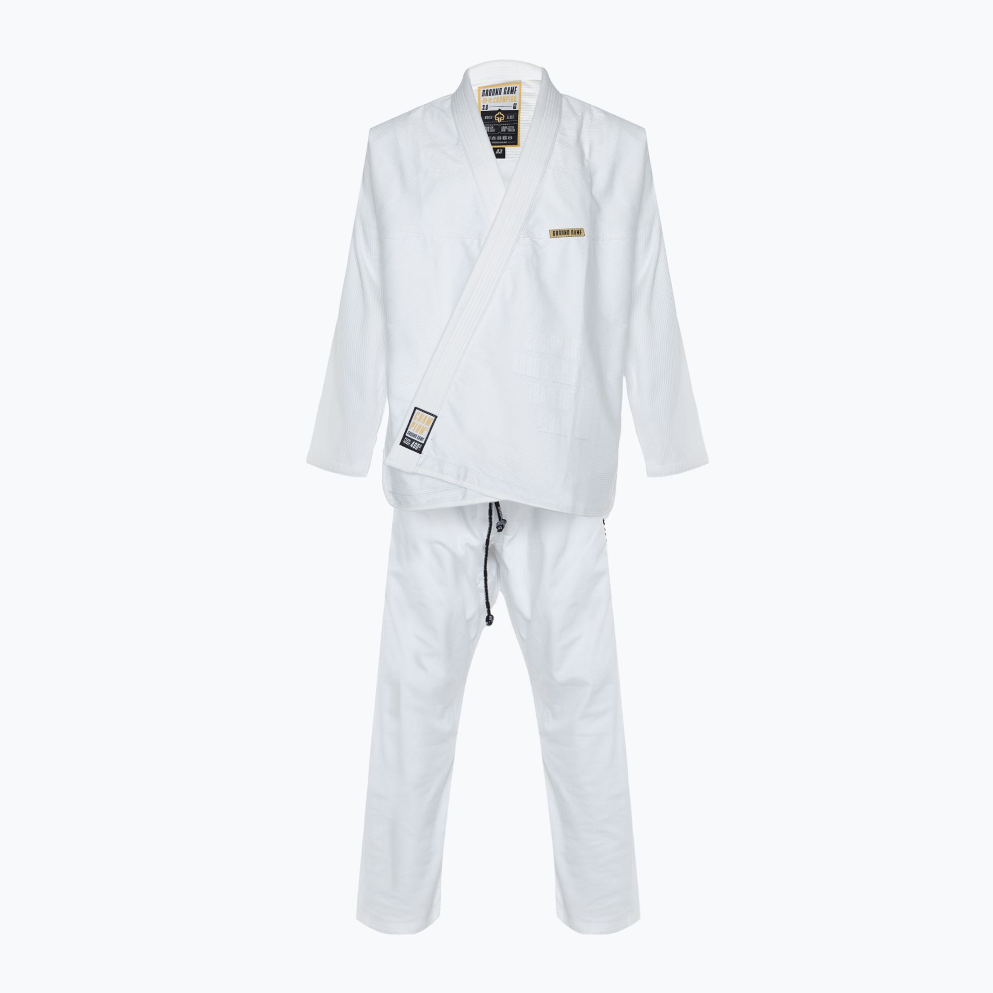 GI do brazylijskiego jiu-jitsu Ground Game Champion 3.0 biały 