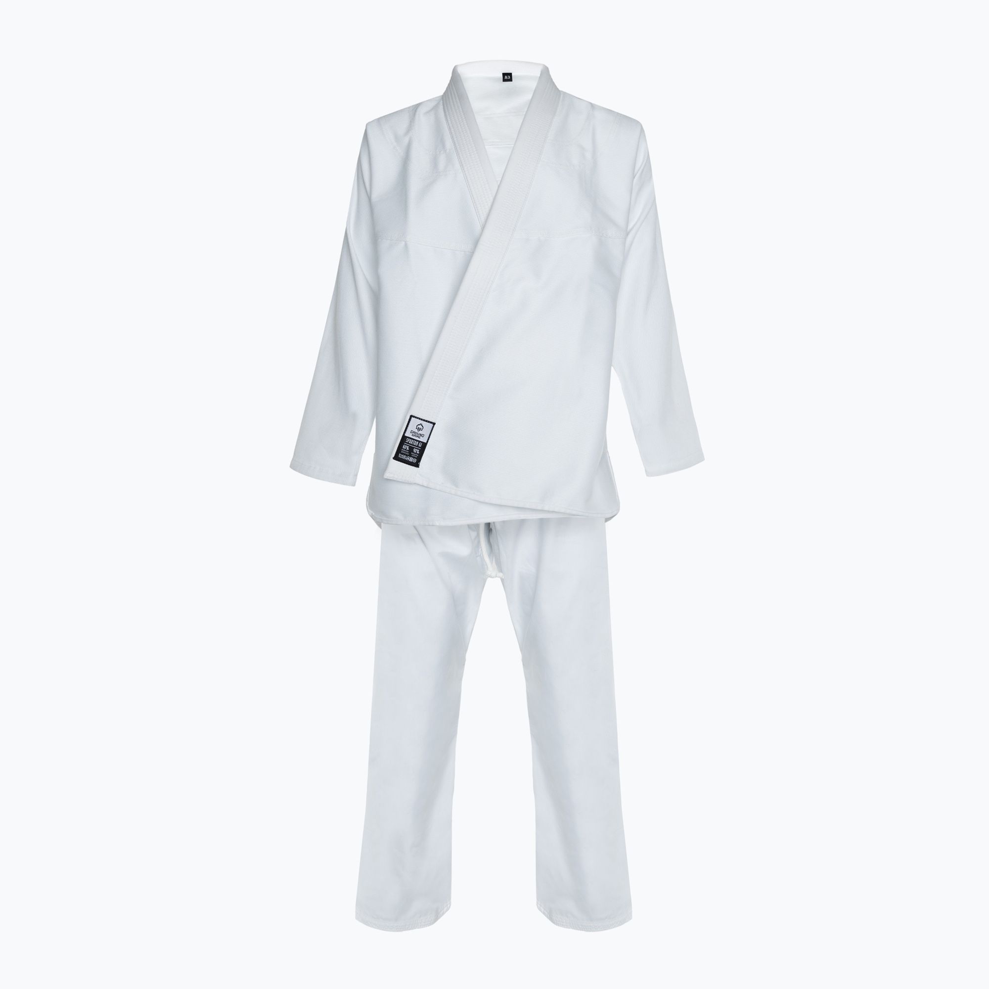 GI do brazylijskiego jiu-jitsu Ground Game Spartan BJJ biały 