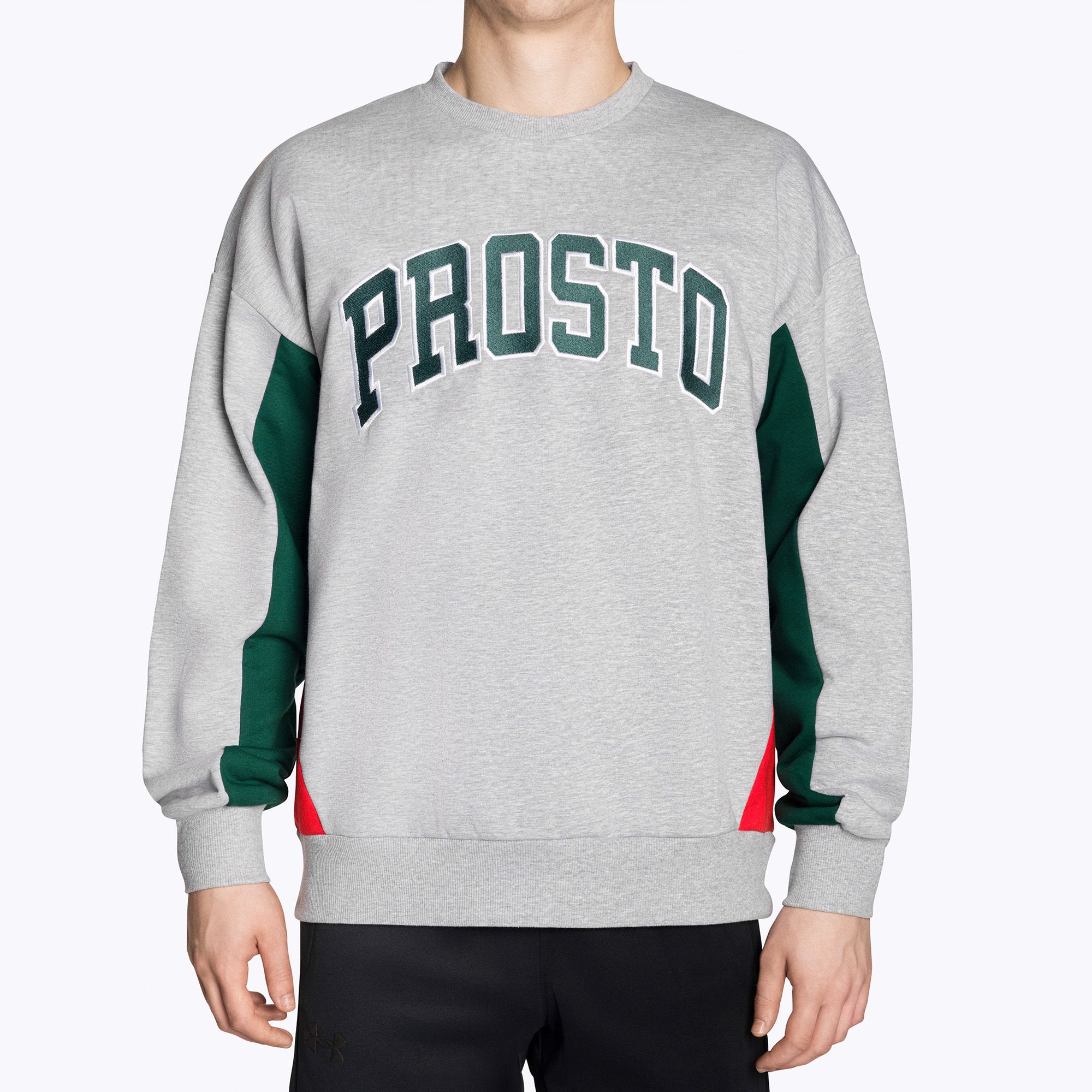 Bluza męska PROSTO Crewneck Splork gray 