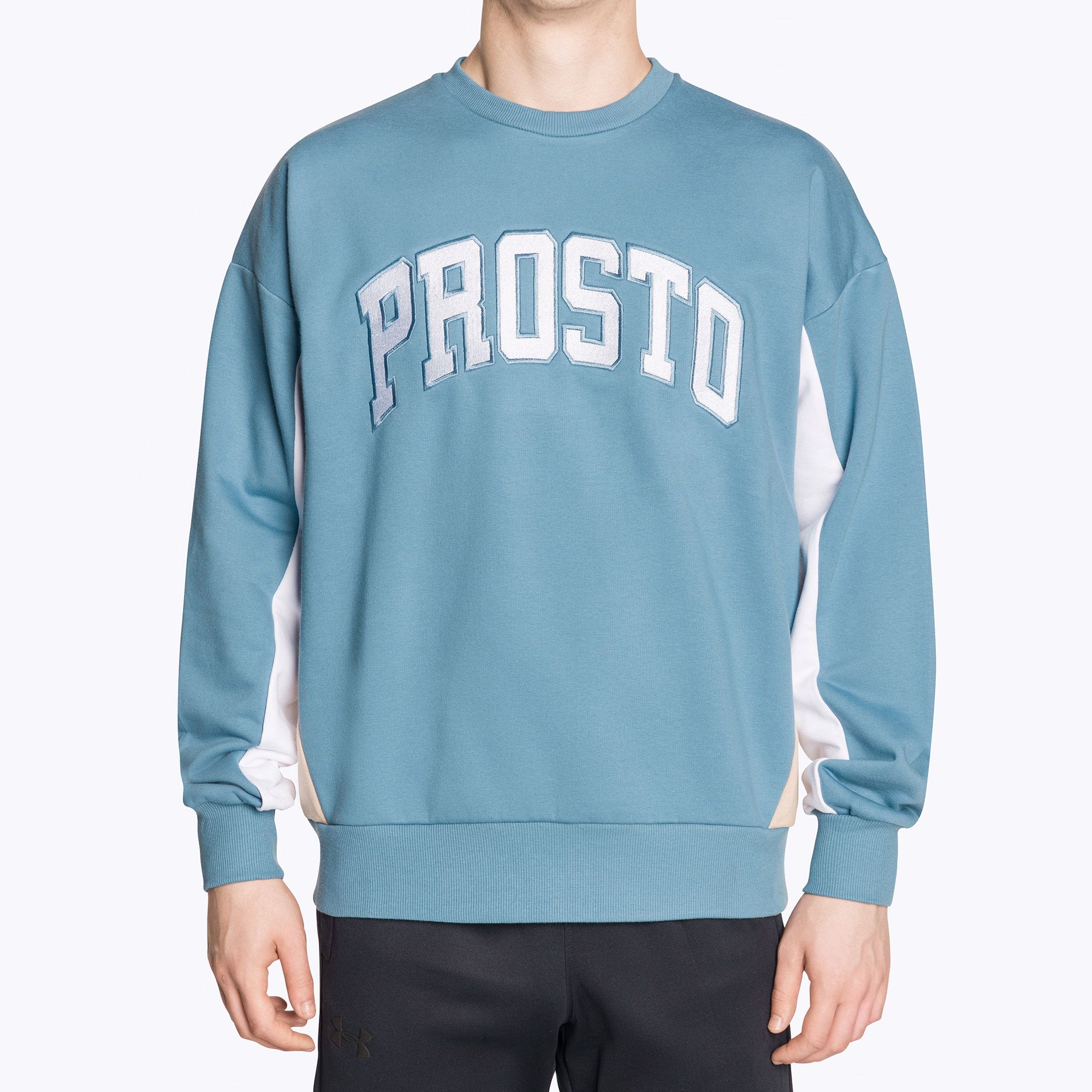Bluza męska PROSTO Crewneck Splork blue 