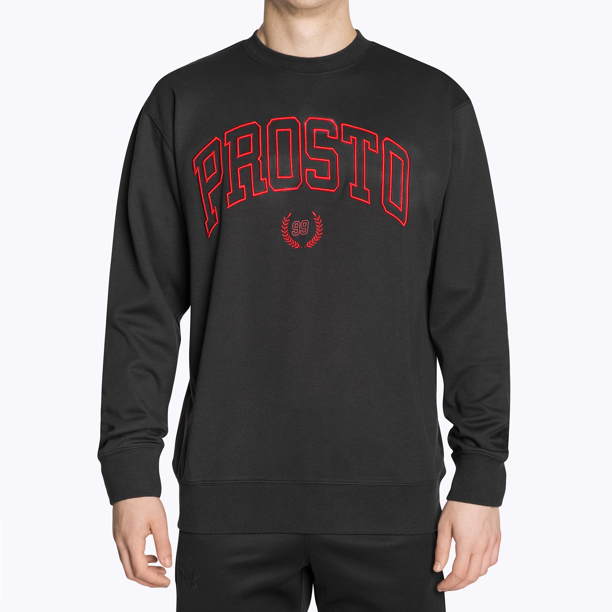 Bluza męska PROSTO Crewneck Varsity black 