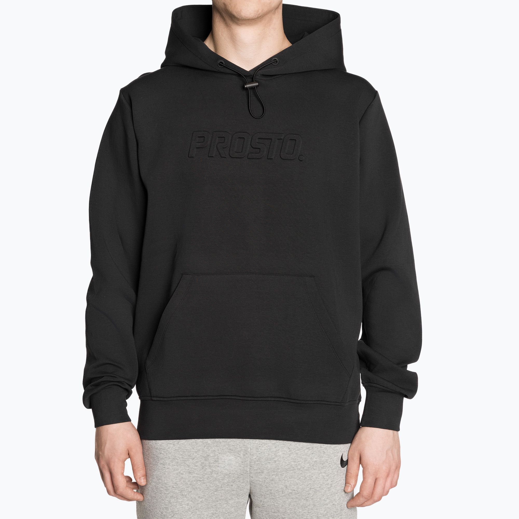 Bluza męska PROSTO Interlock Hoodie Logy black 