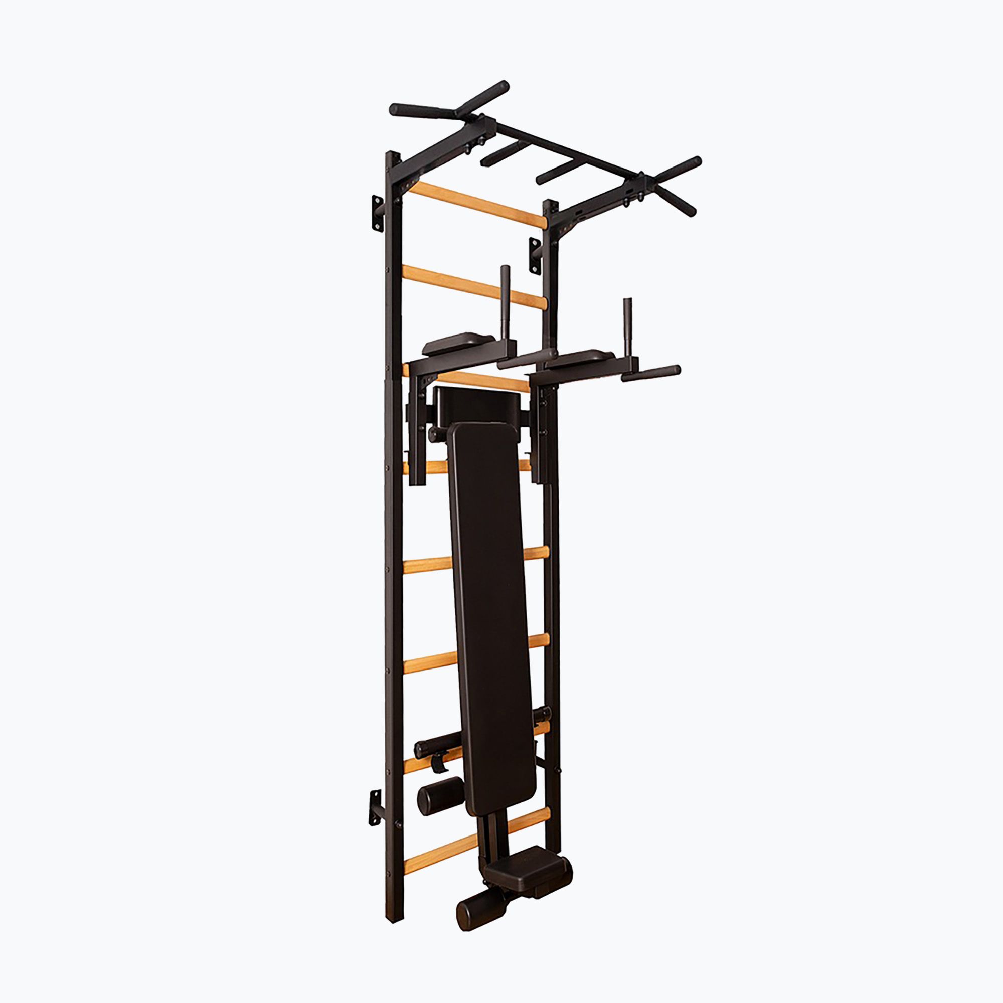 Drabinka gimnastyczna BenchK 223B black matte/oak 