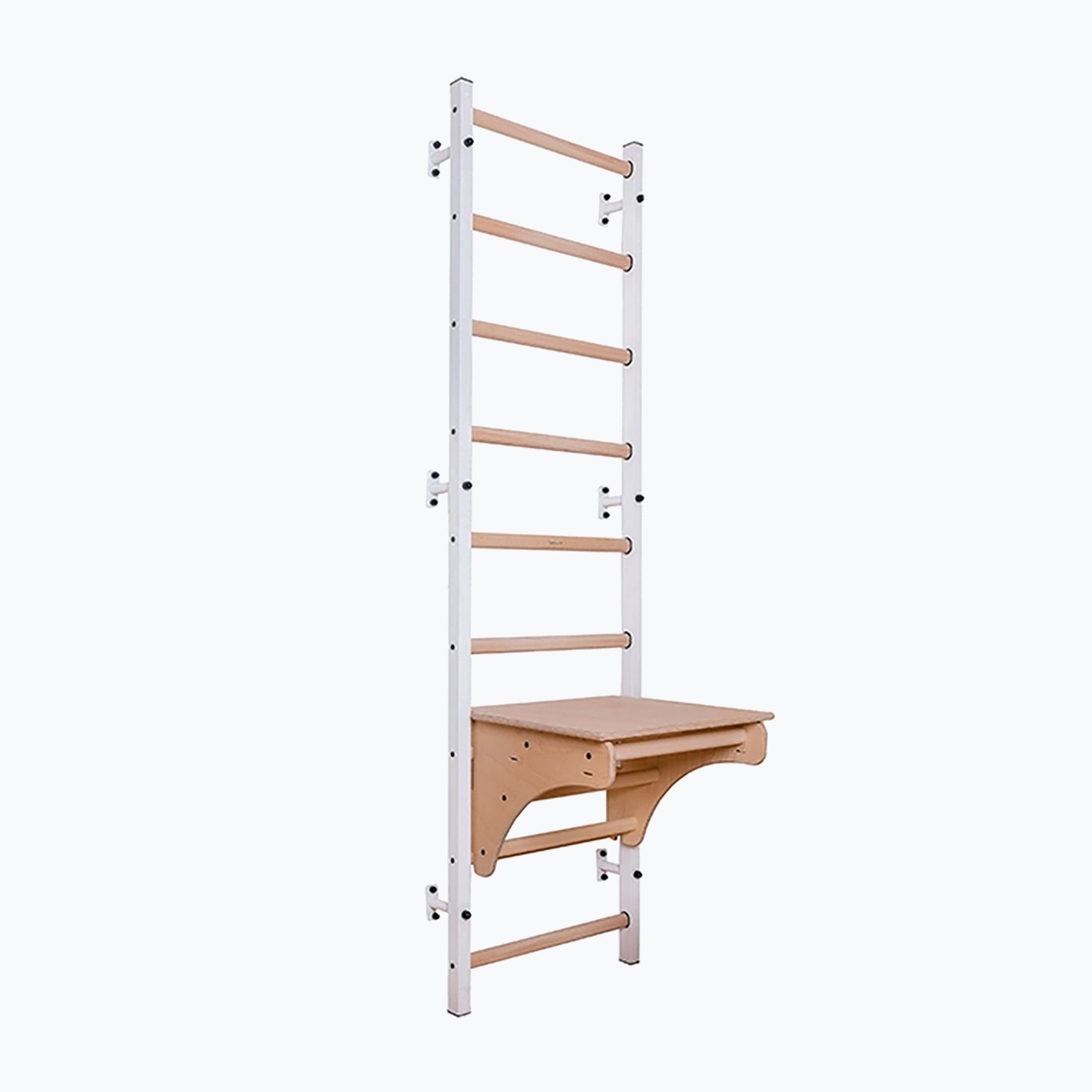 Drabinka gimnastyczna BenchK 712W white matte/oak 