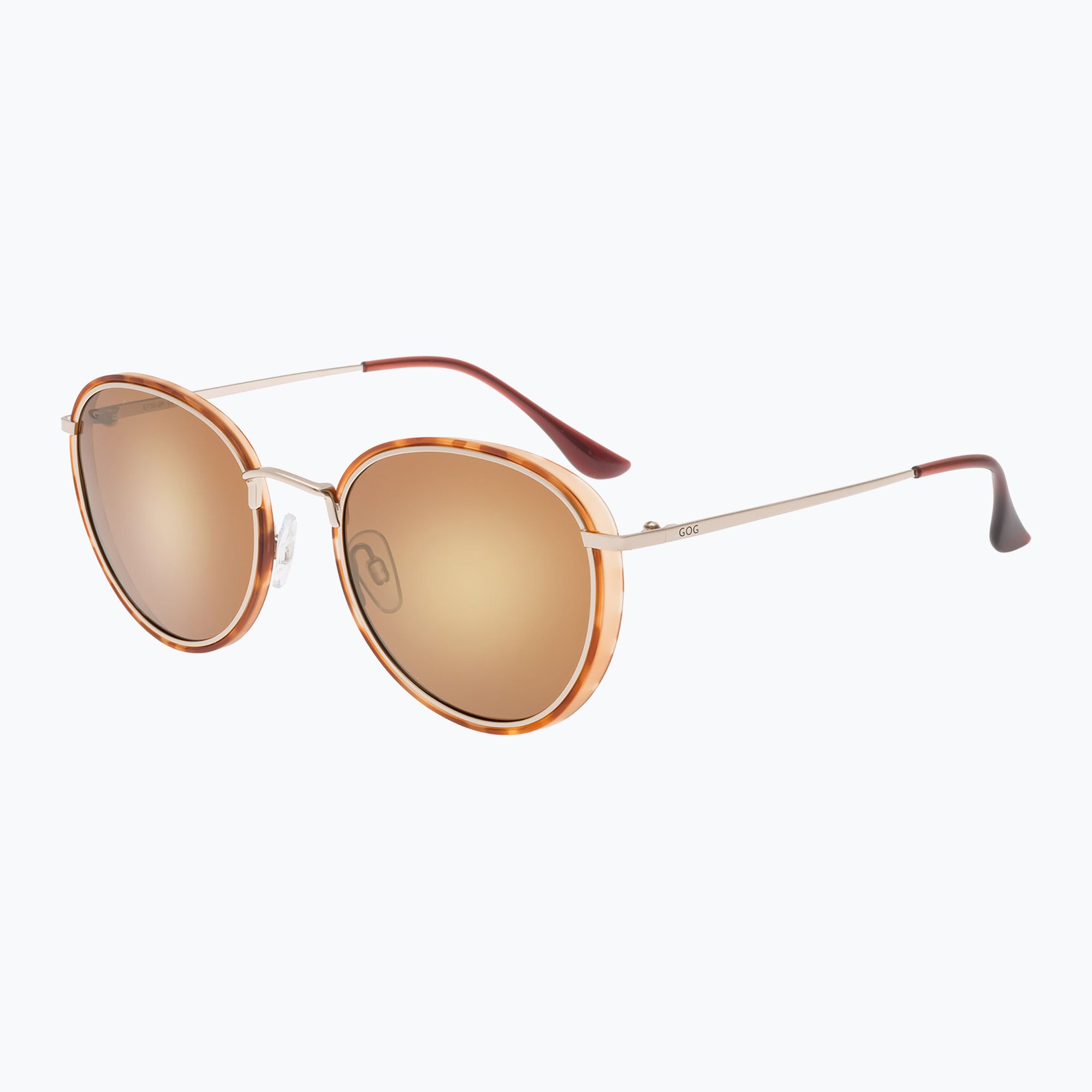 Okulary przeciwsłoneczne GOG Elektra matt brown demi/gold 