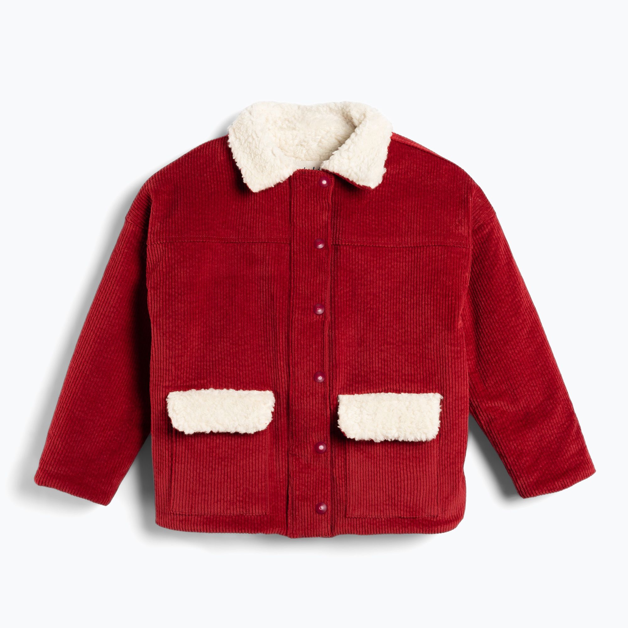 Kurtka dziecięca KID STORY Teddy warm red flowers 