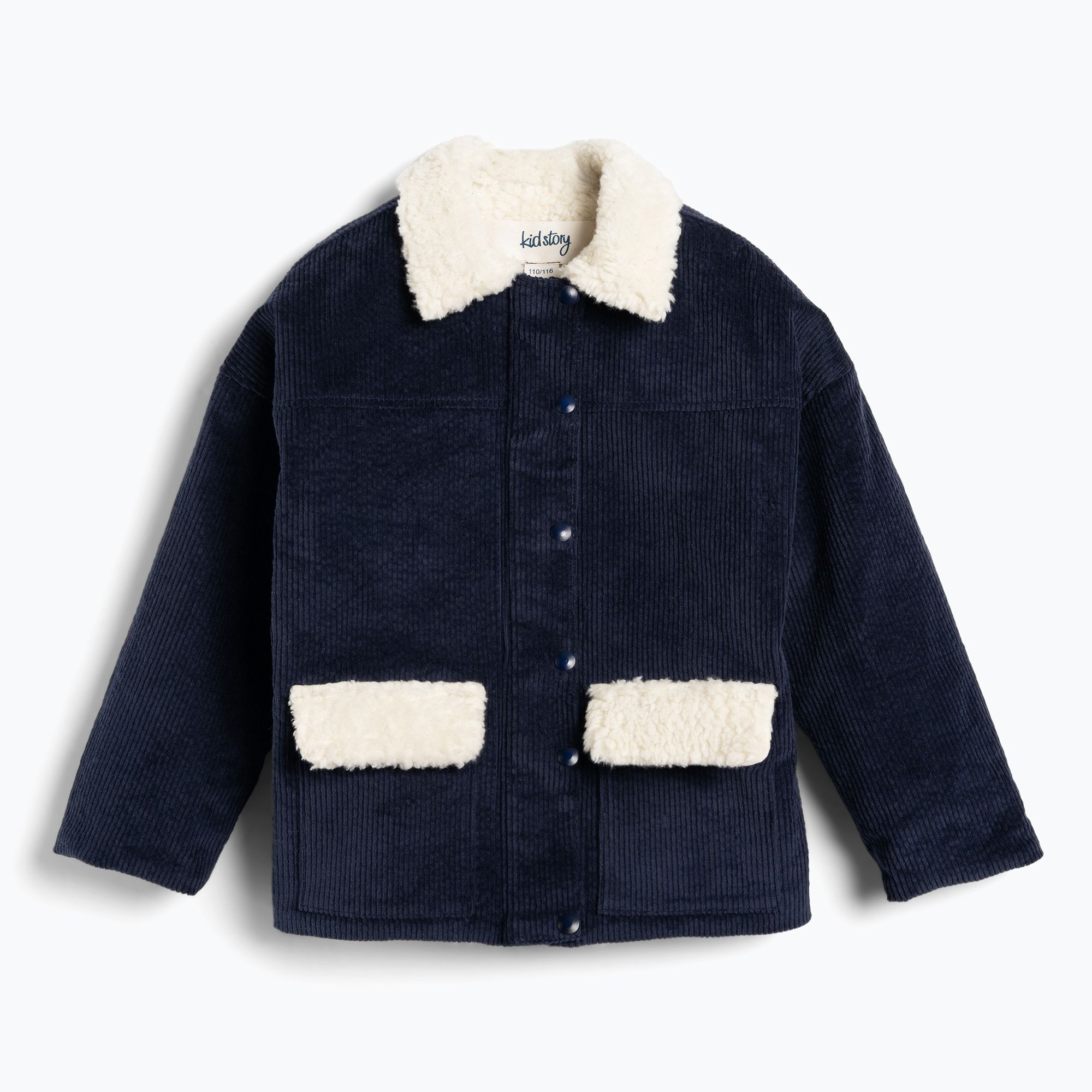 Kurtka dziecięca KID STORY Teddy storm blue 
