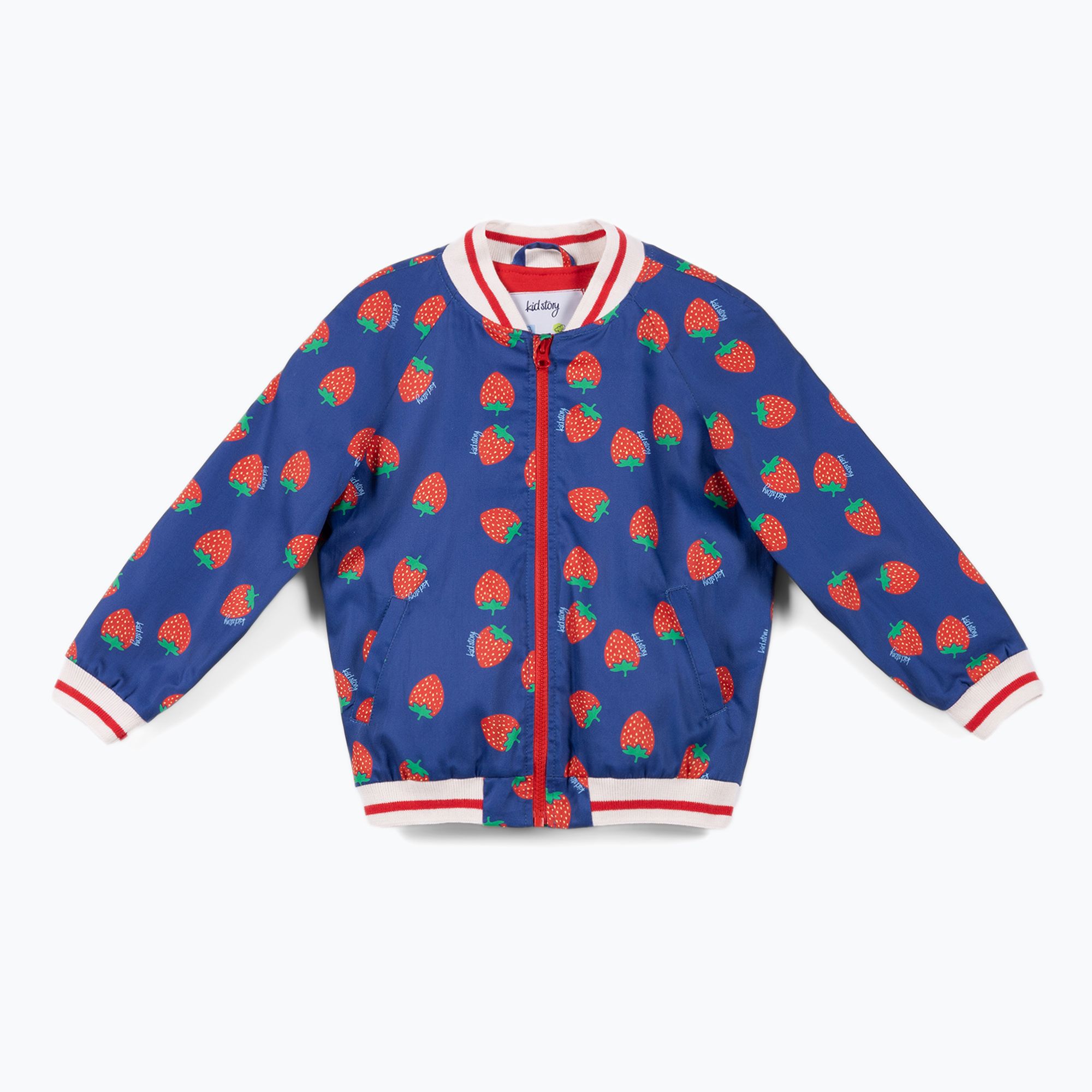 Kurtka dziecięca KID STORY Bio Finishing Bomberka strawberry 