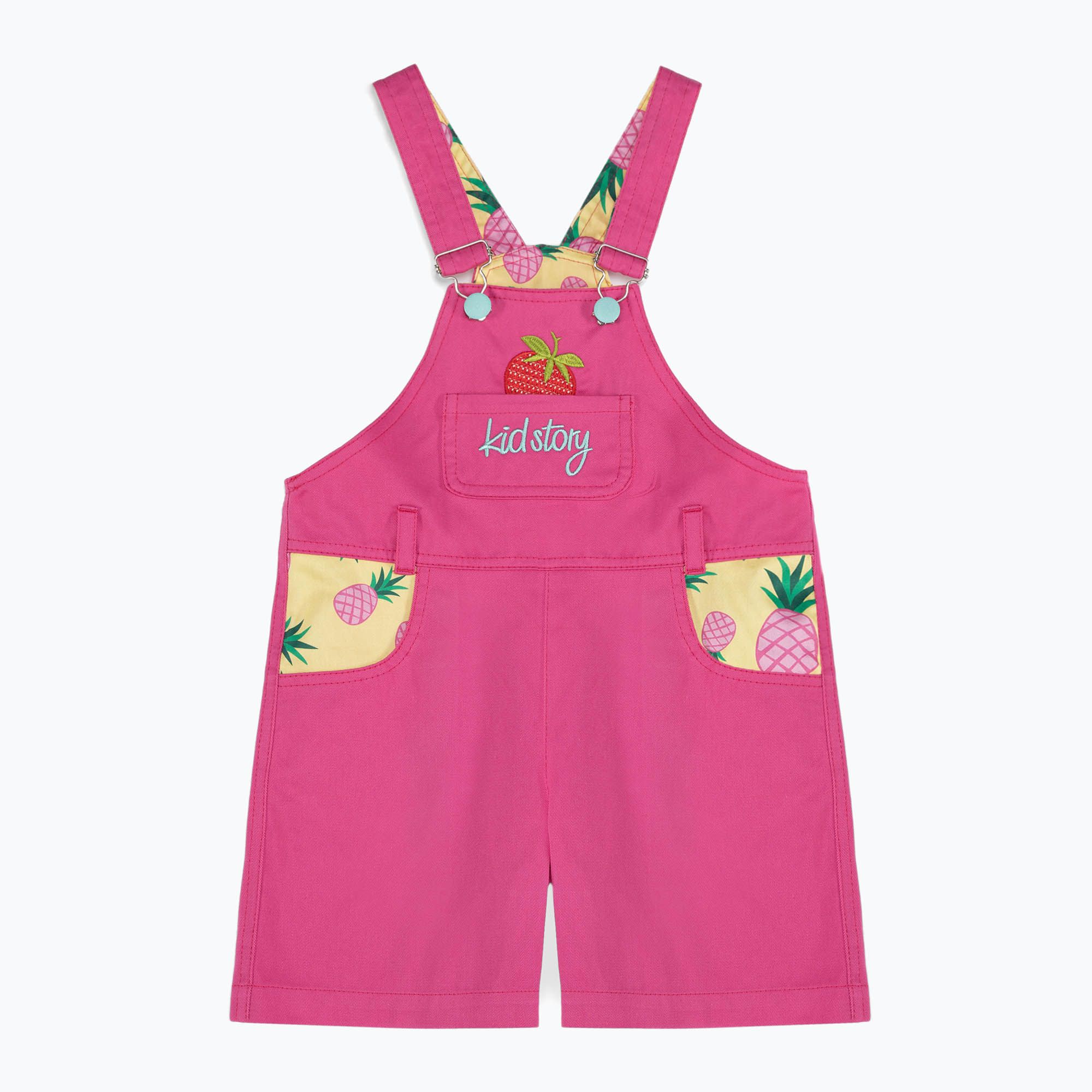 Ogrodniczki krótkie dziecięce KID STORY strawberry sweetness 