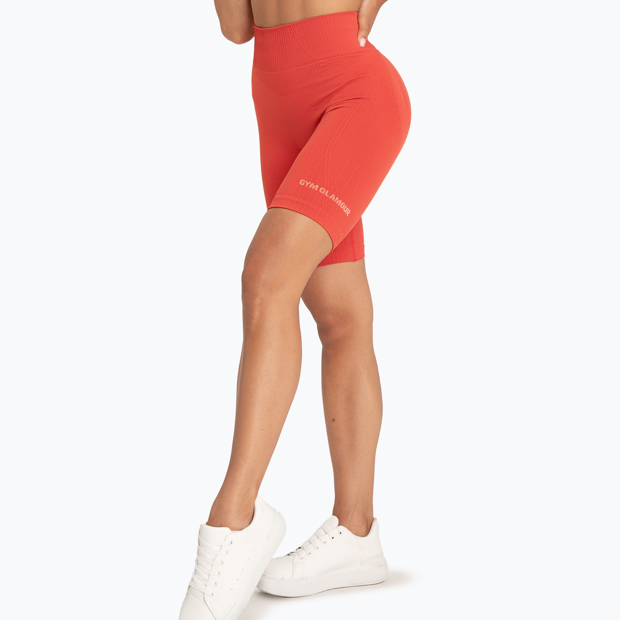 Spodenki bikery treningowe damskie Gym Glamour Push Up 2.0 magic melon 