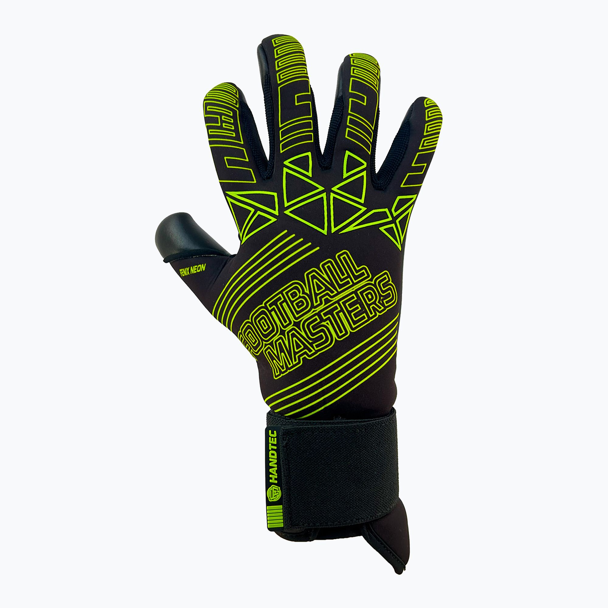 Rękawice bramkarskie Football Masters Fenix green fluo 