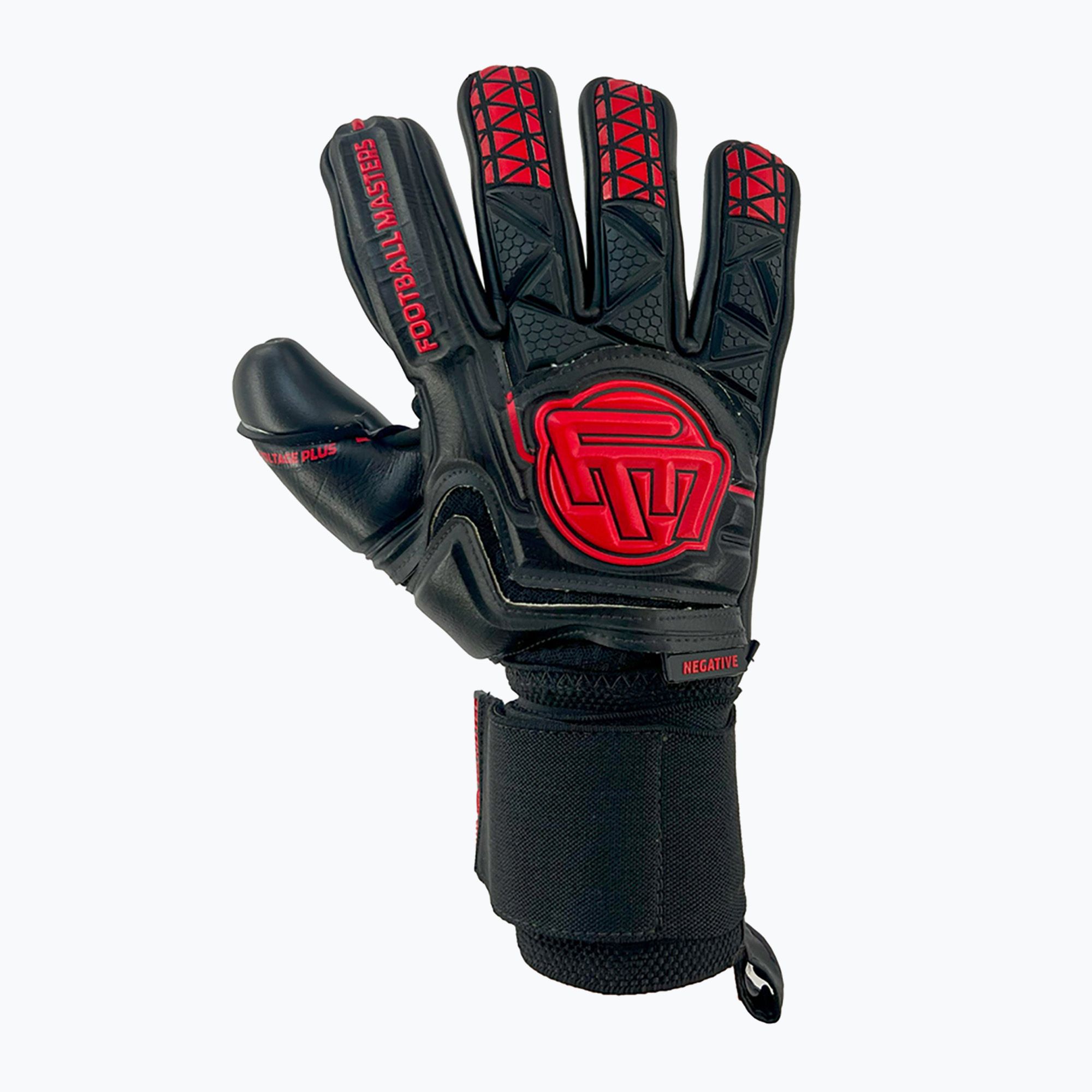Rękawice bramkarskie Football Masters Voltage Plus NC black/red 