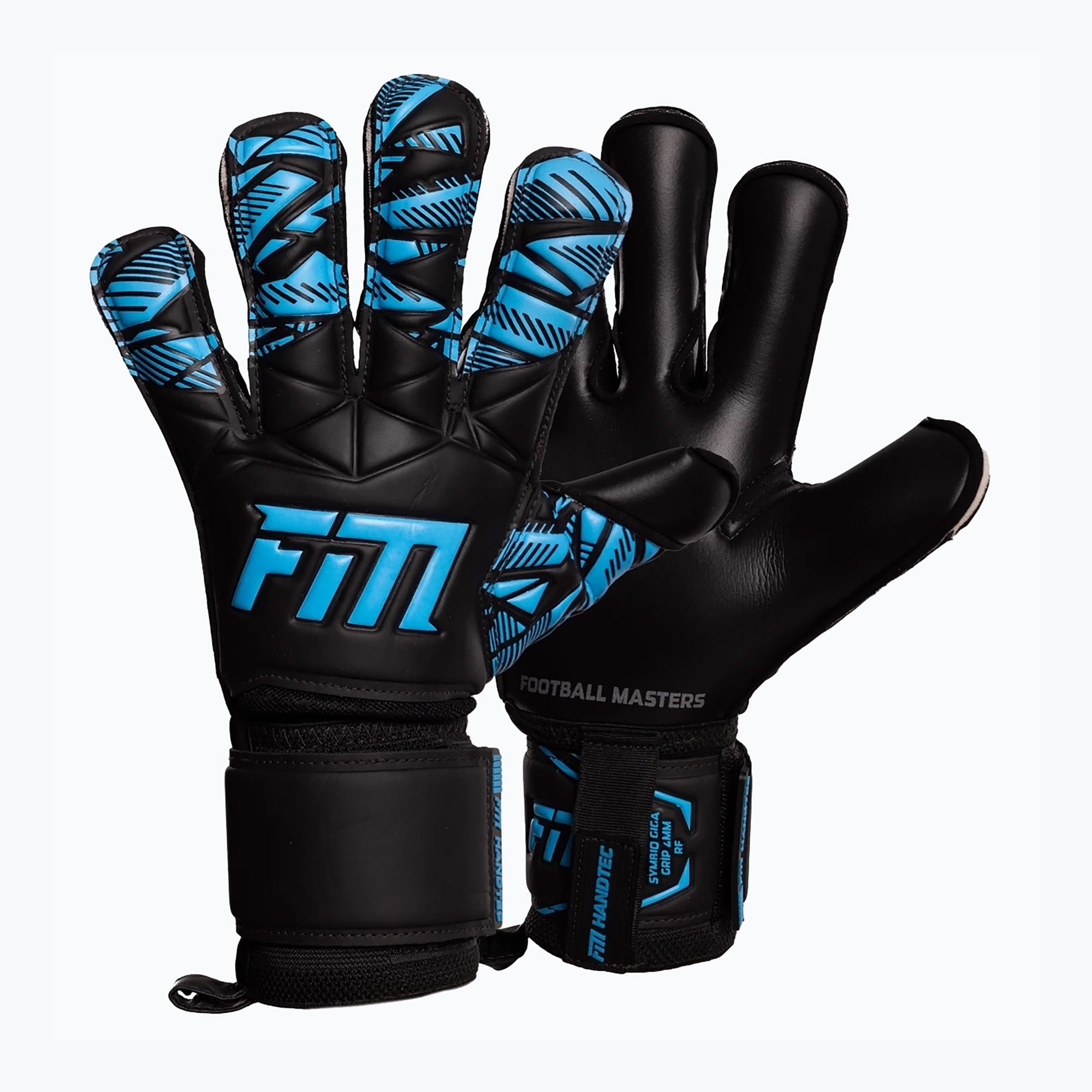 Rękawice bramkarskie Football Masters Invictus X RF blue 